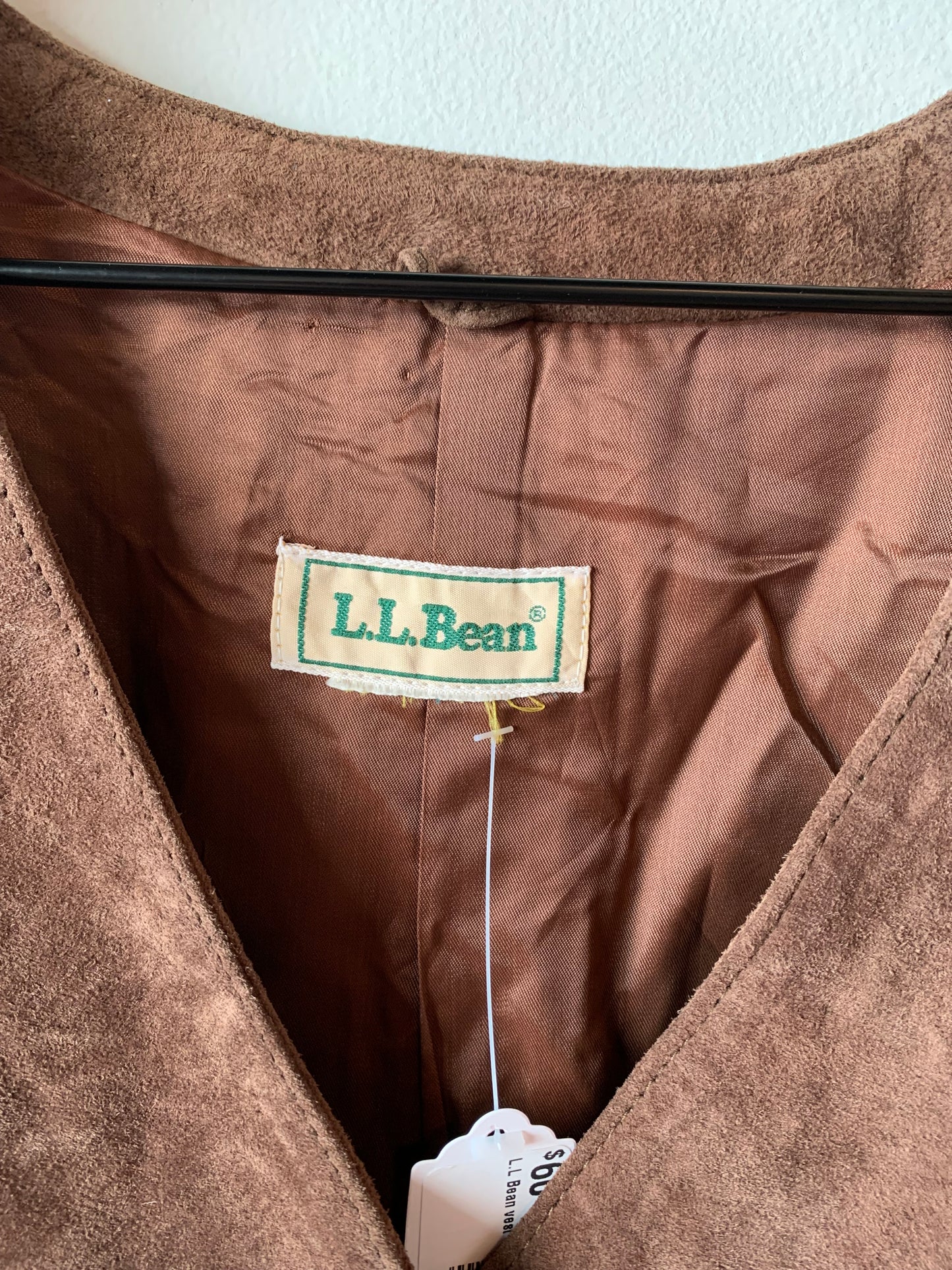 Vintage Suede Leather L.L. Bean Vest