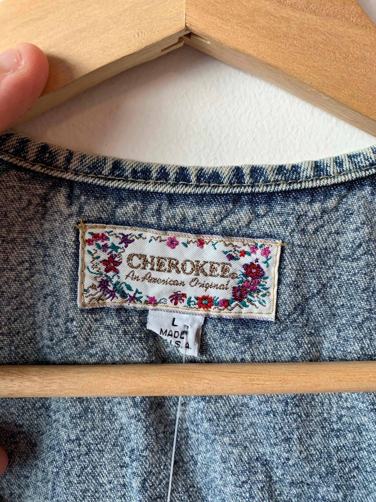 Vintage Cherokee Lace Floral Vest