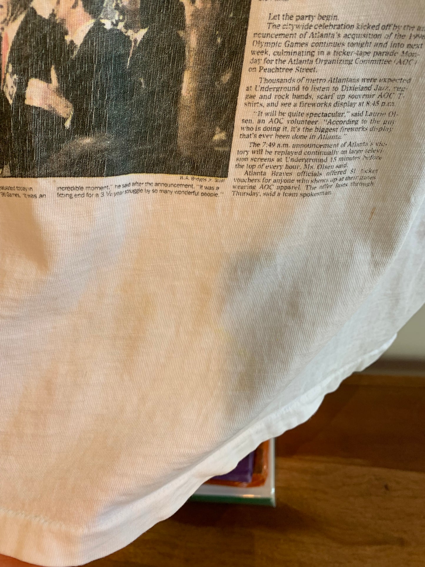 Vintage Atlanta ‘96 Newspaper Tee