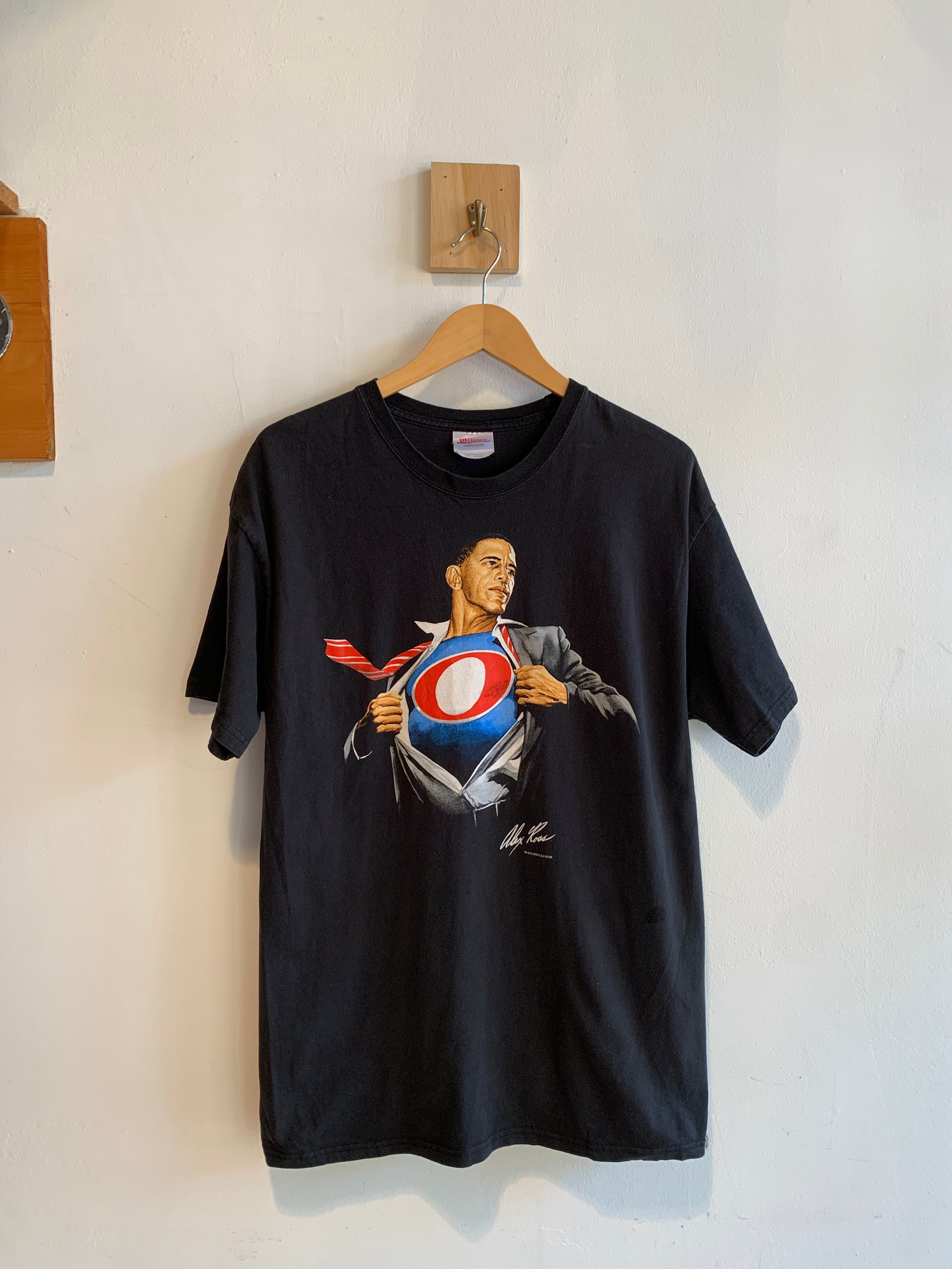 Vintage Alex Ross Barack Obama Superman Tee