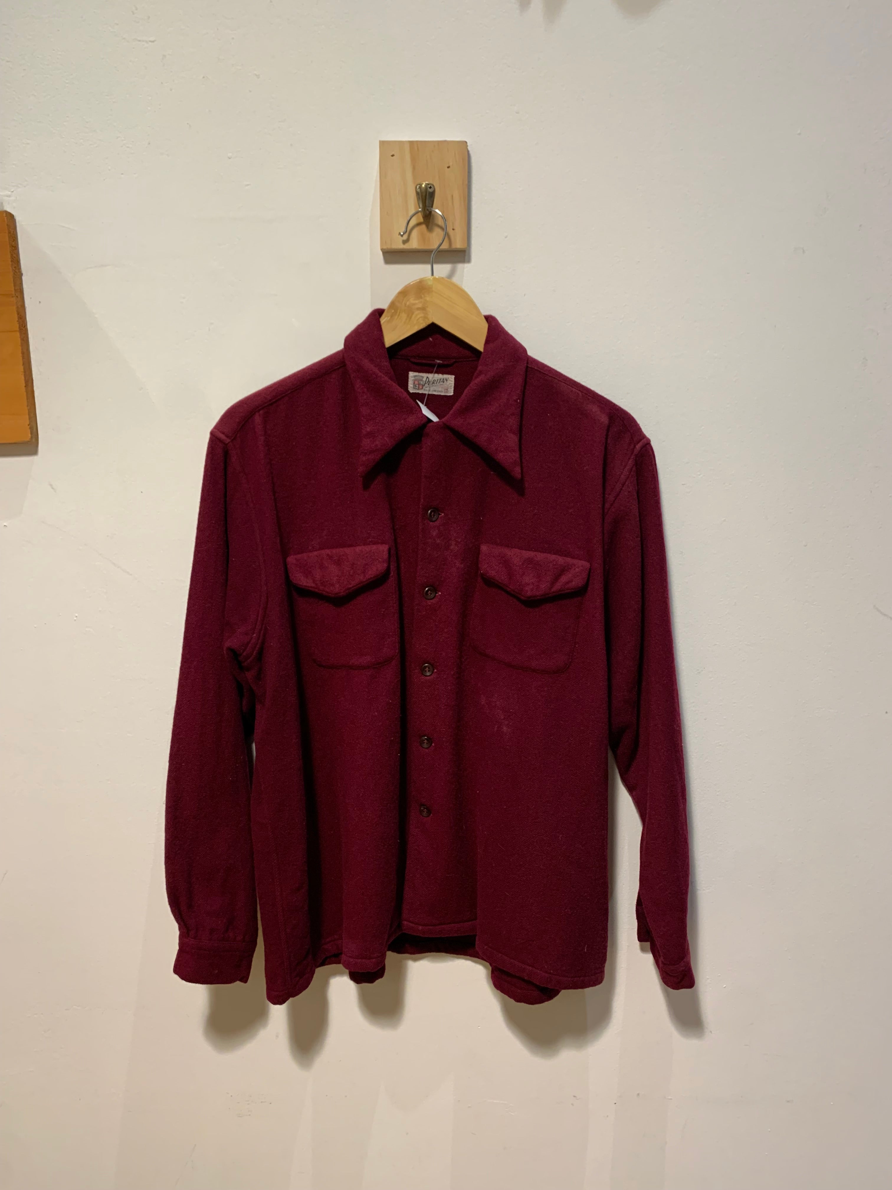 60’s Wool Button Up Shirt