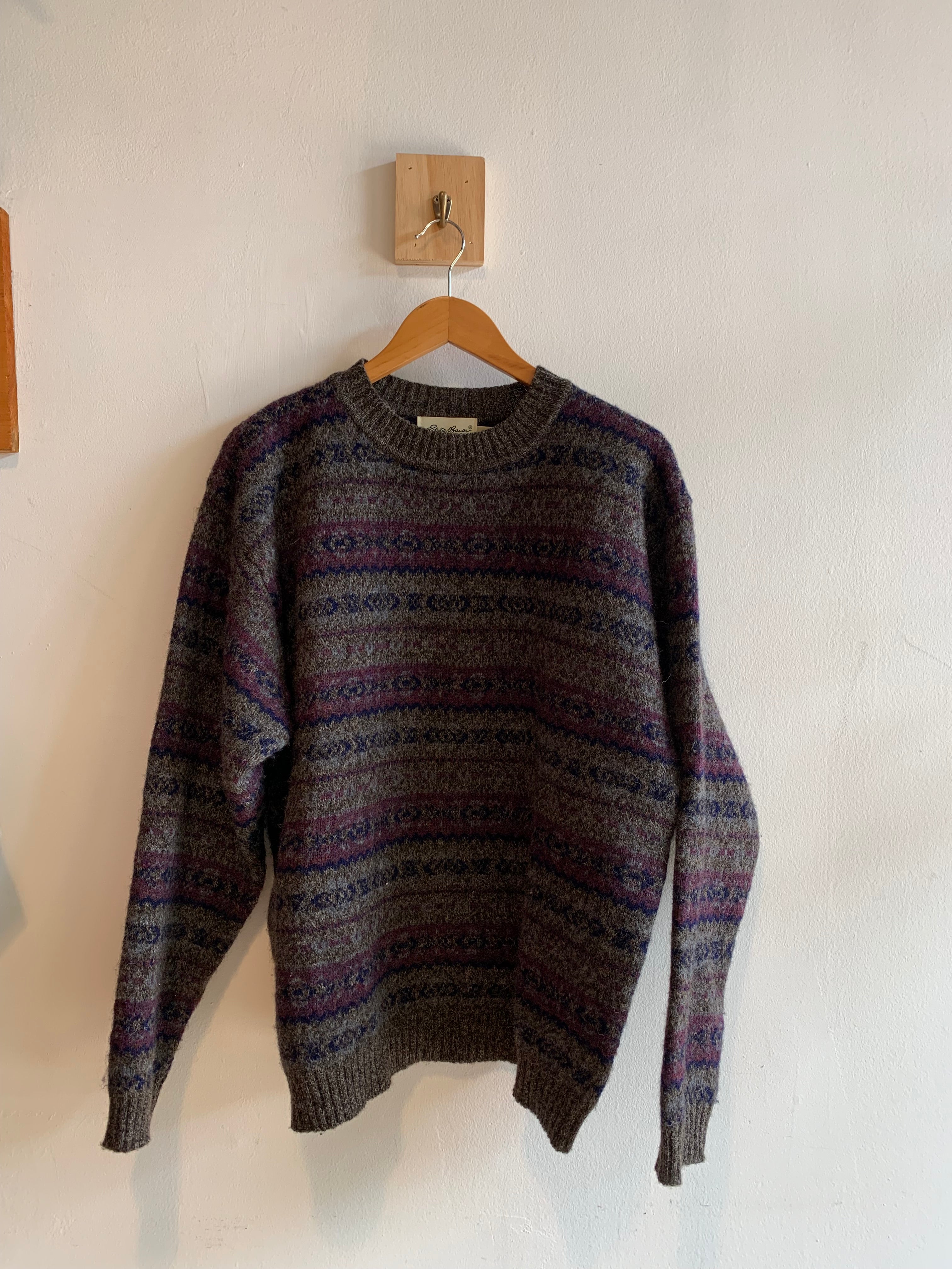 Vintage Eddie Bauer Wool Knit Sweater 