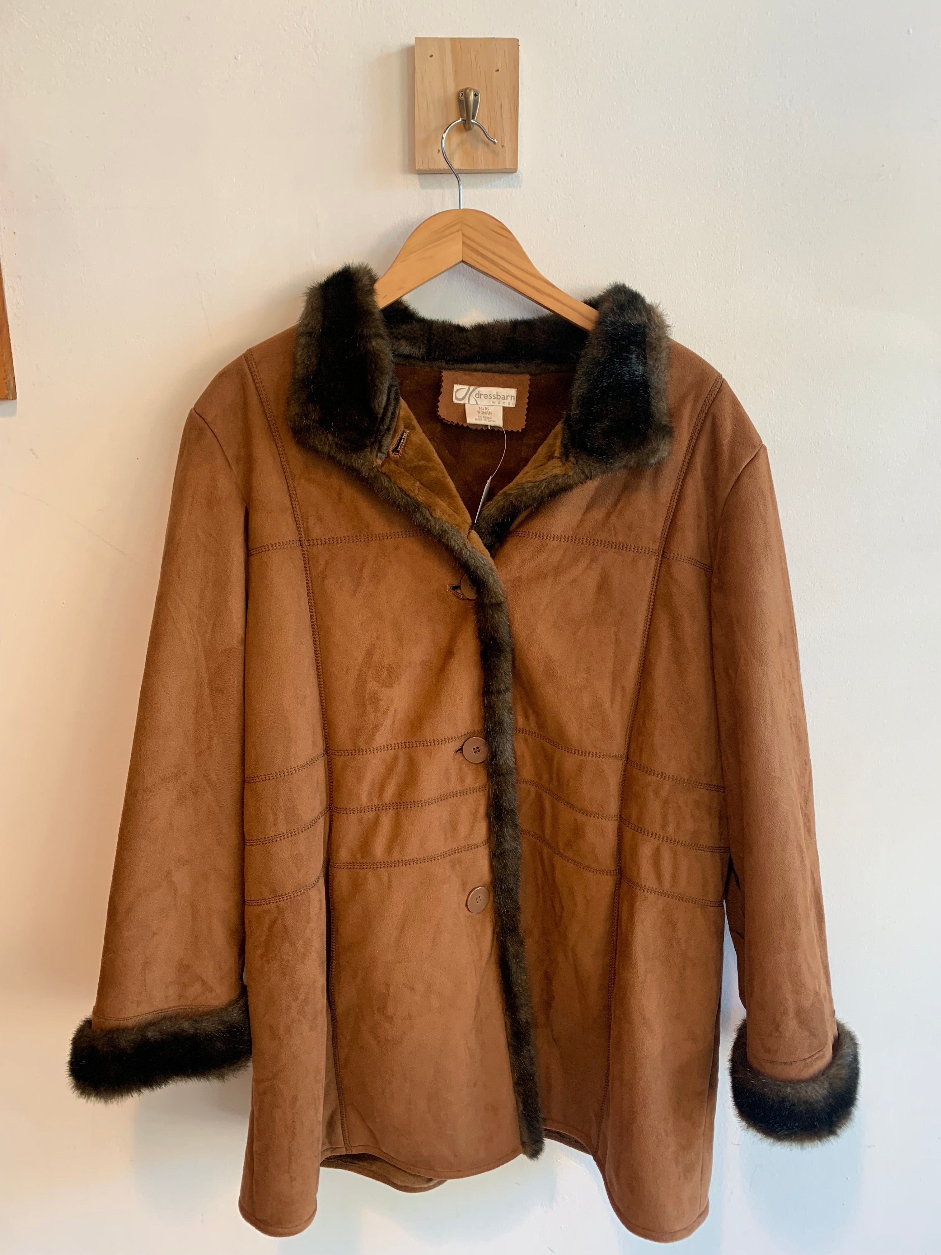 Vintage Women’s Dressbarn Fur Lined Coat