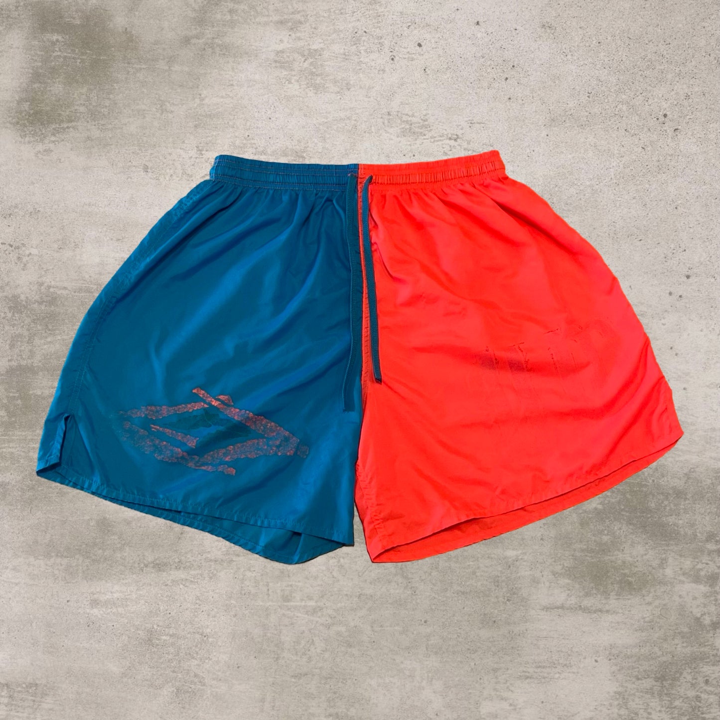 Pink and Blue Split Umbro Shorts