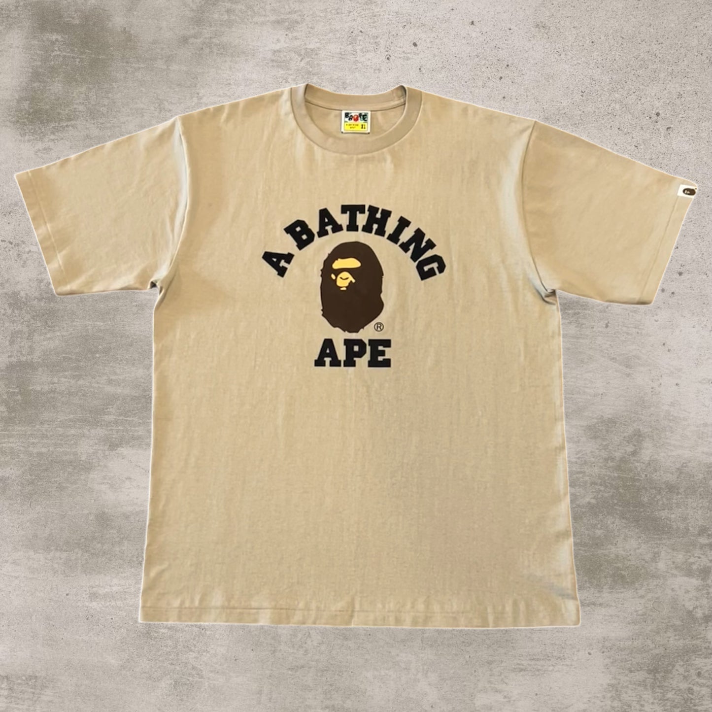 Abathing Ape Cream College T-Shirt