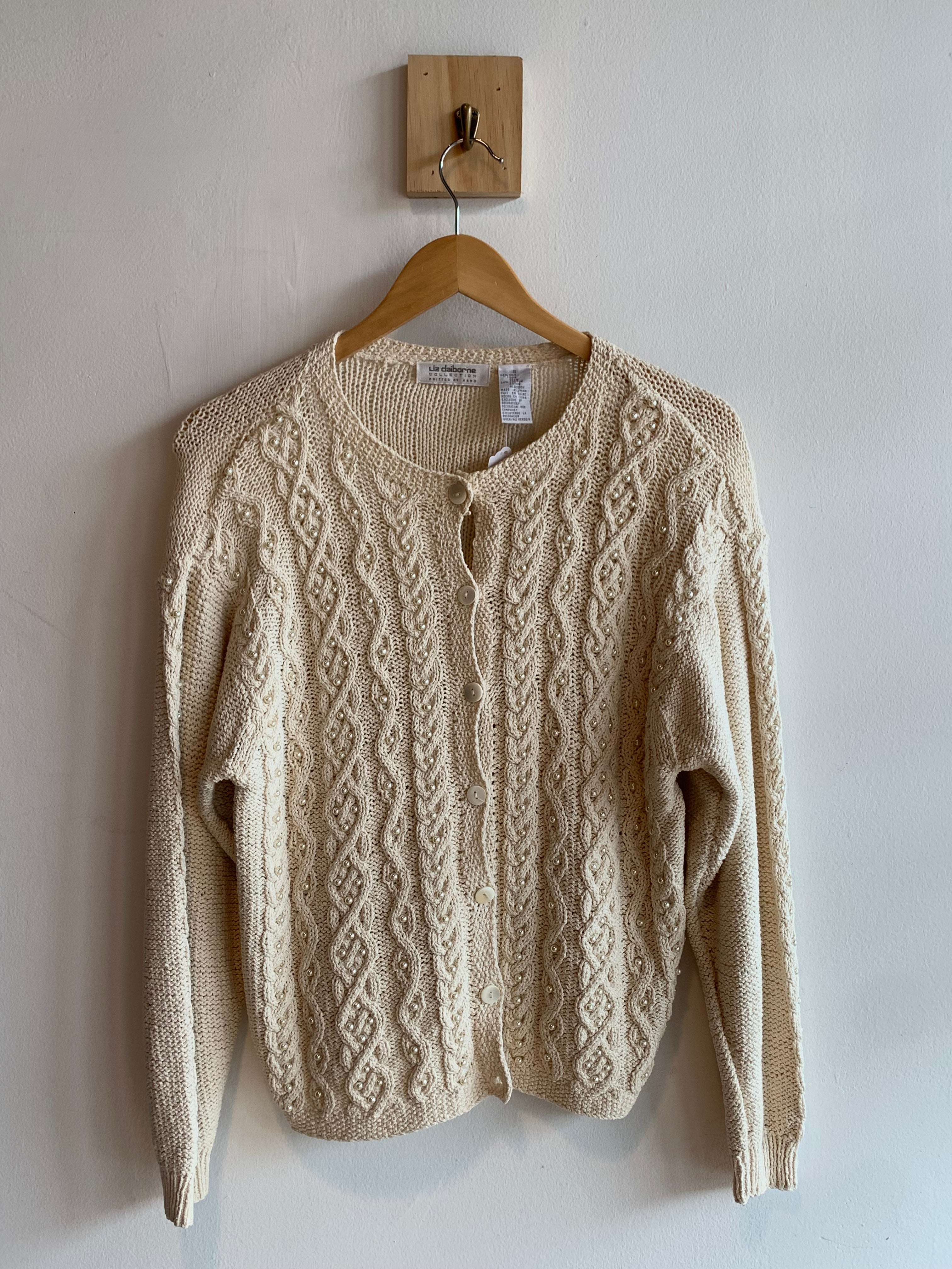 Vintage Liz Claiborne Petites Knit Cardigan
