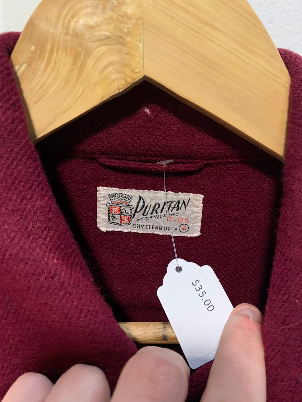 60’s Wool Button Up Shirt