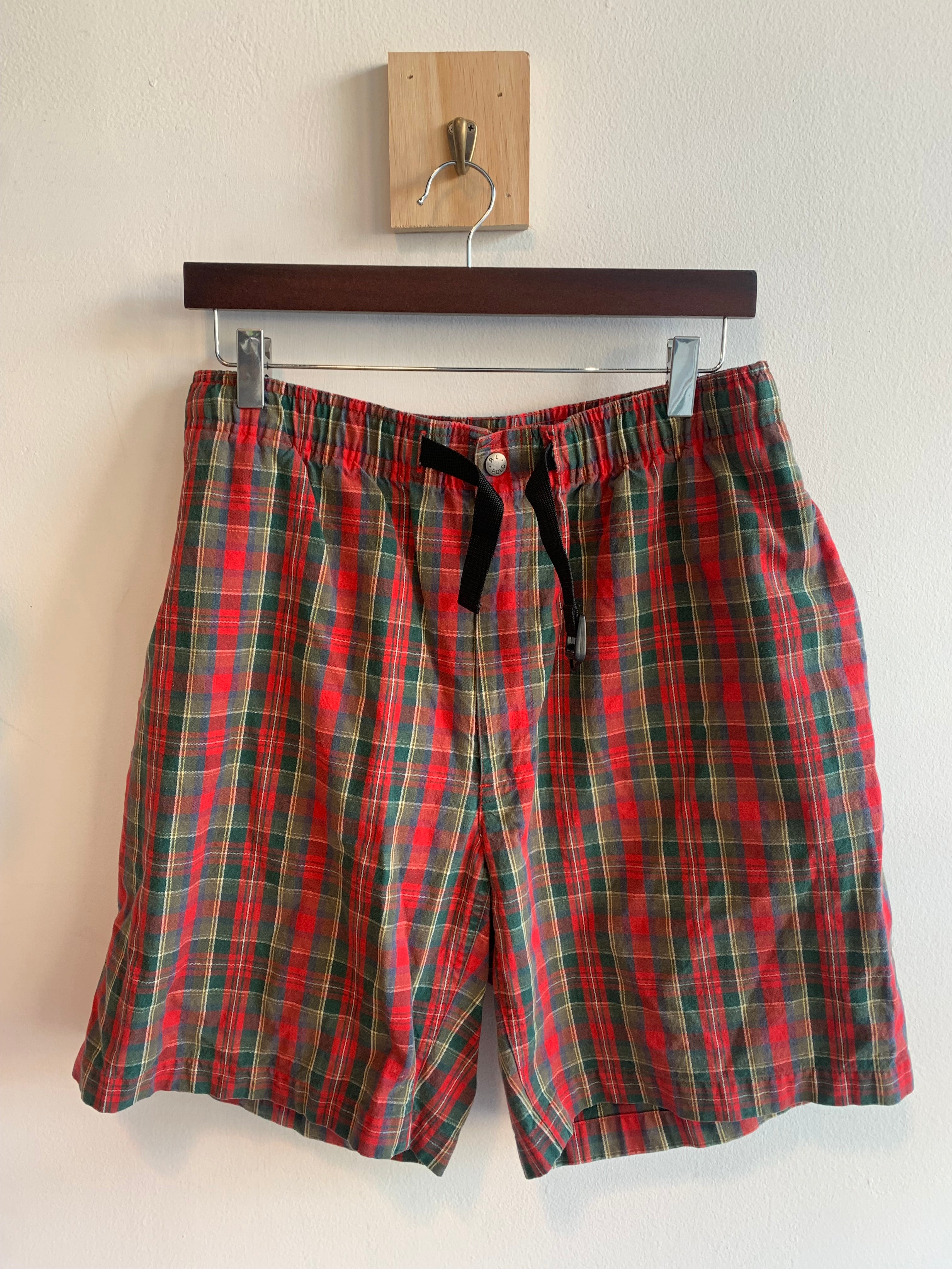 80s Ralph Lauren Plaid Shorts