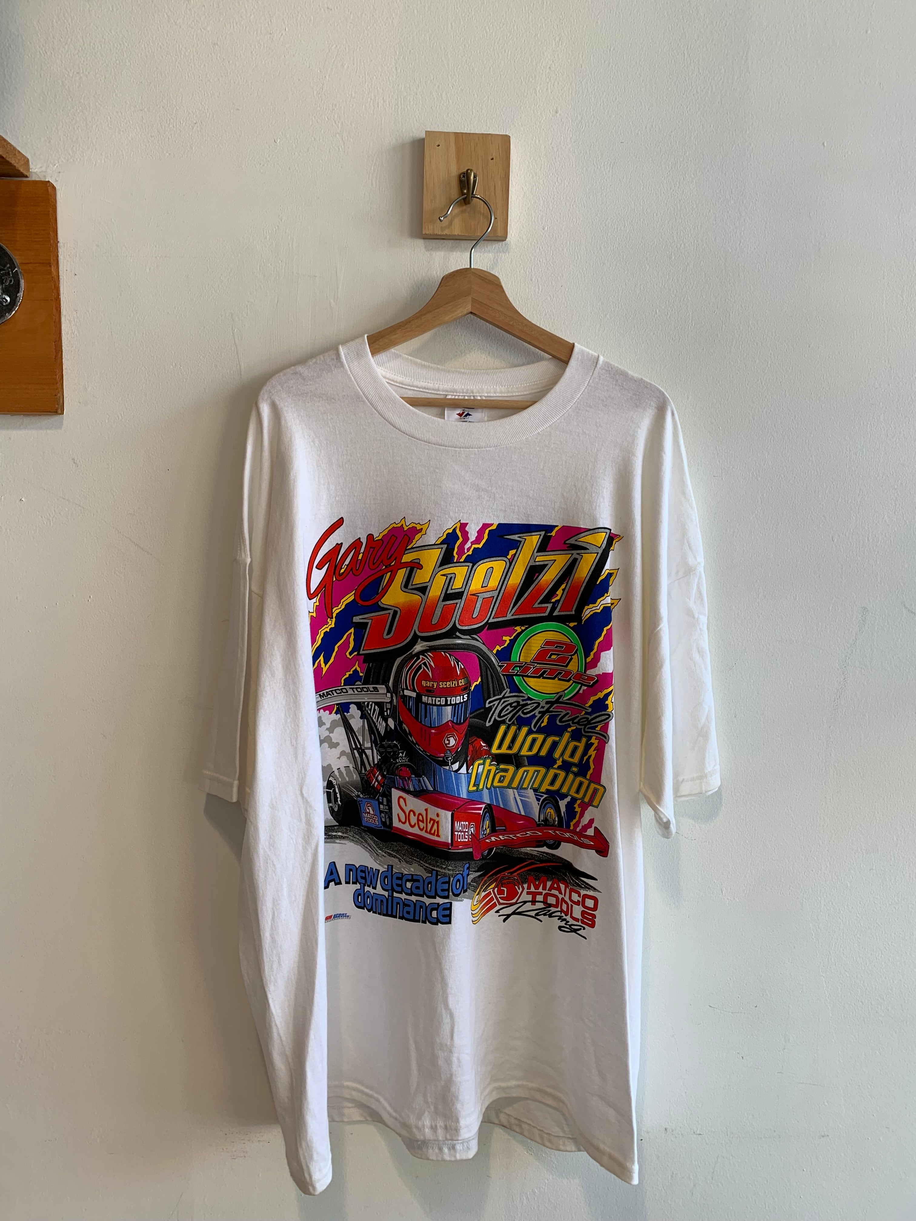 Vintage Gary Scelzi NHRA Fule Champion Tee