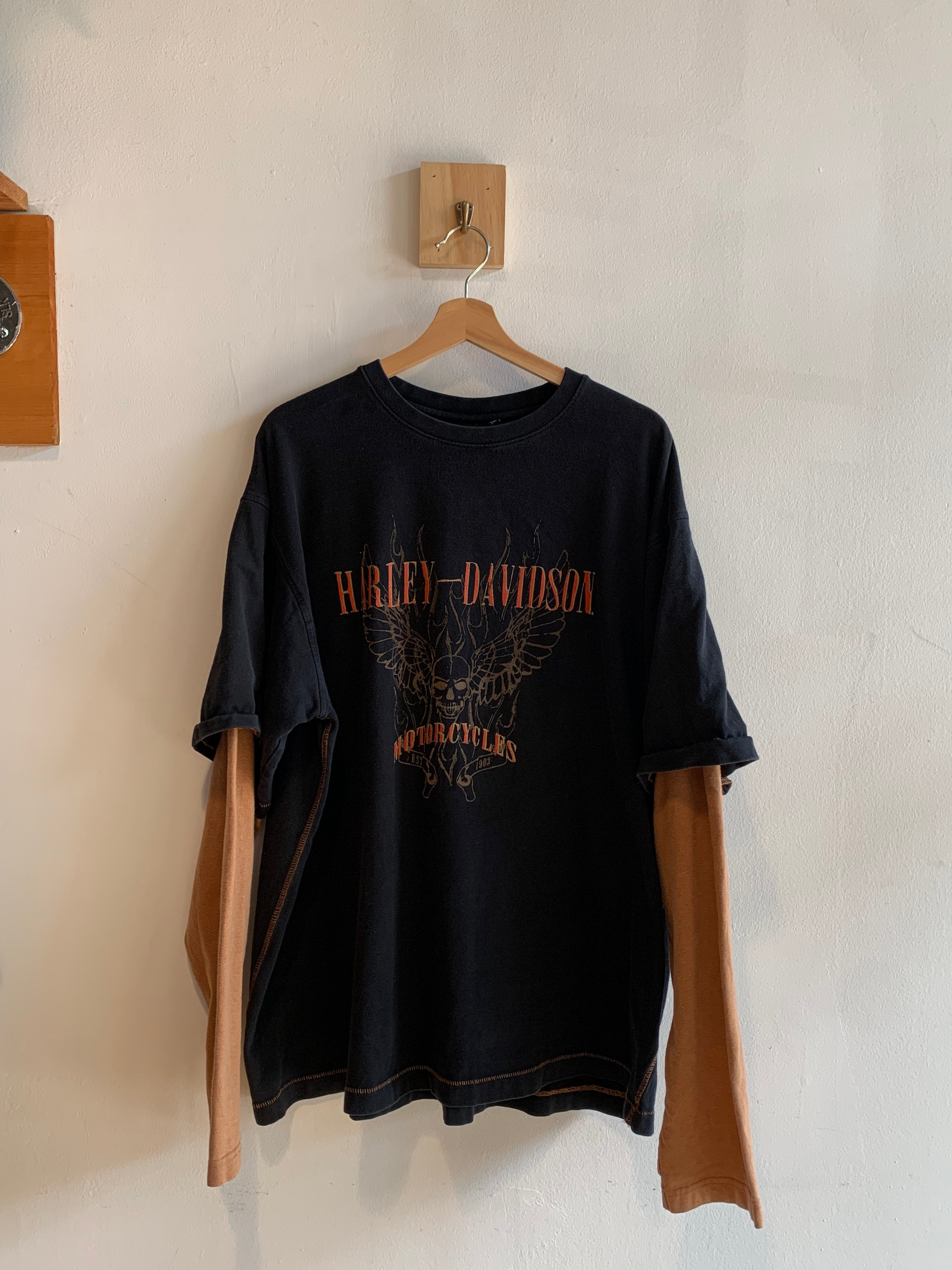 Vintage Harley-Davidson Long Sleeve Graphic T-Shirt