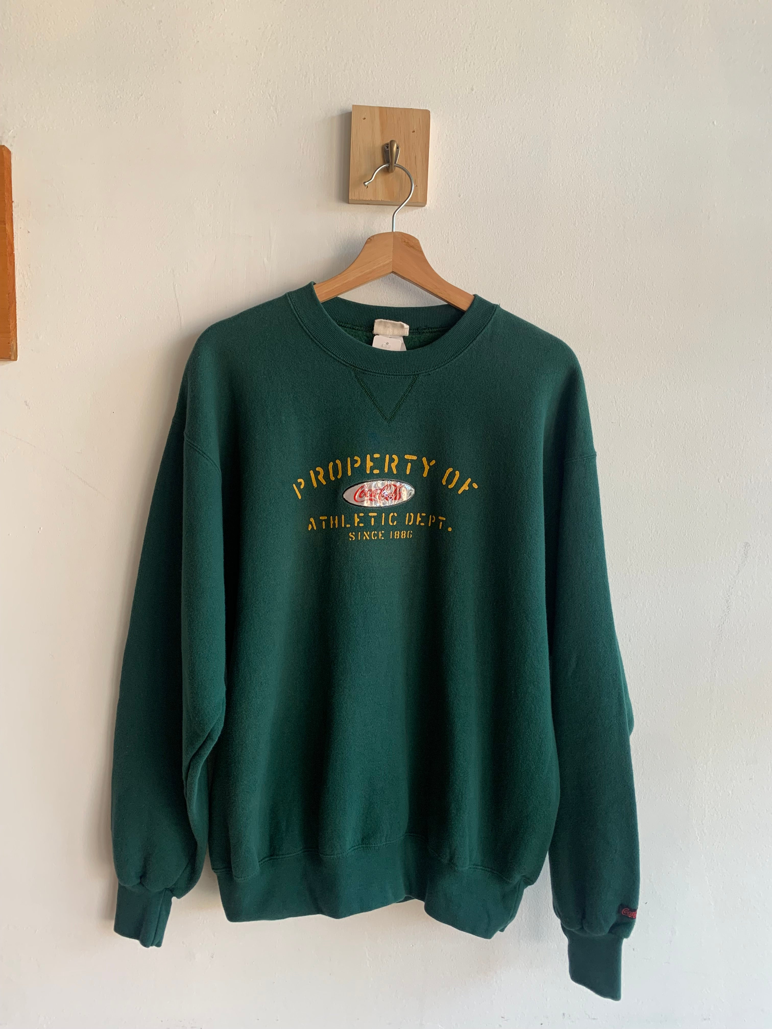 Vintage Coca-Cola "Property of Athletic Dept." Crewneck Sweatshirt