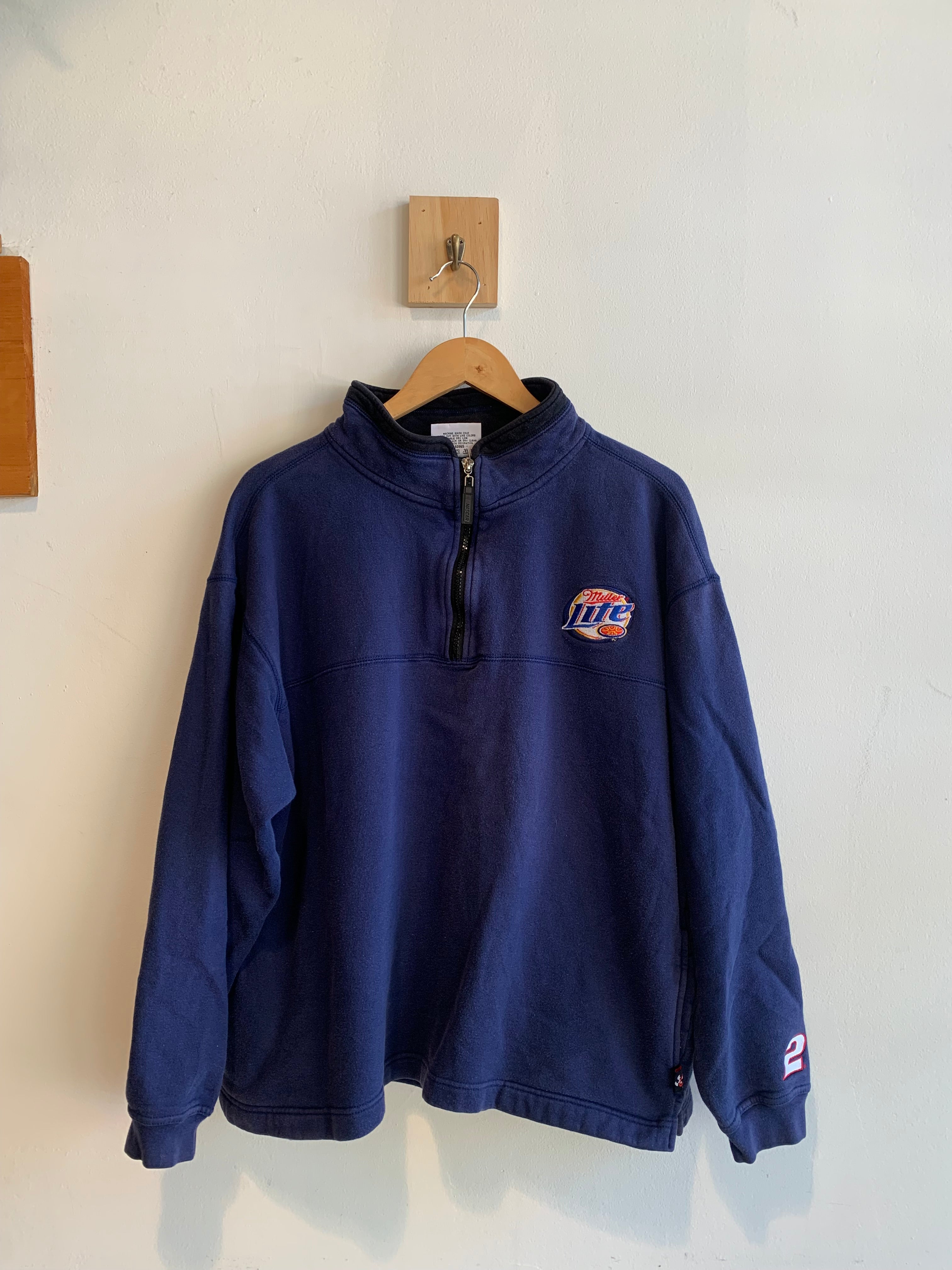 Vintage Chase Authentics Rusty Wallace #2 Miller Lite NASCAR Sweatshirt