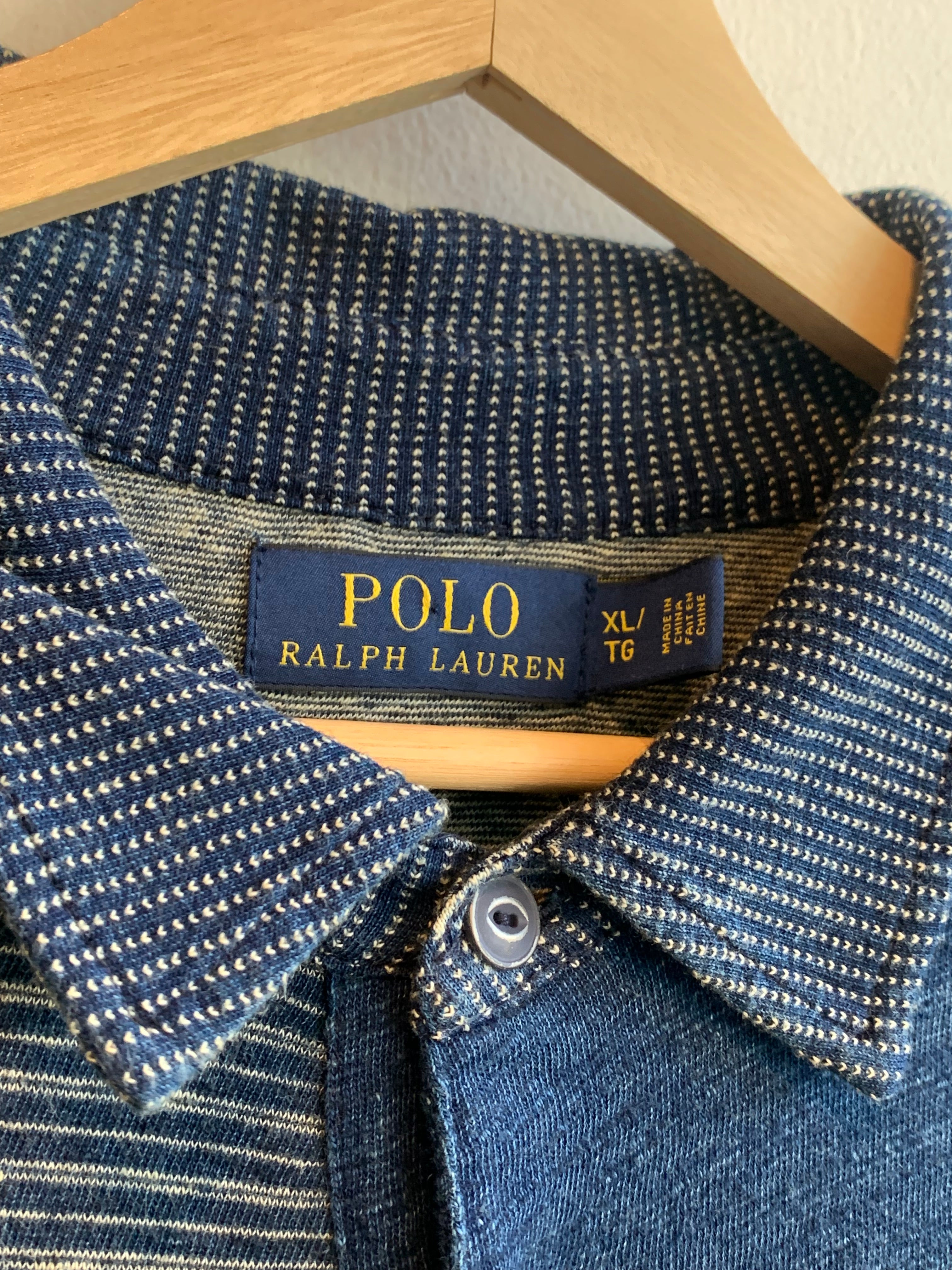 2005 Indigo Patchwork Polo Shirt
