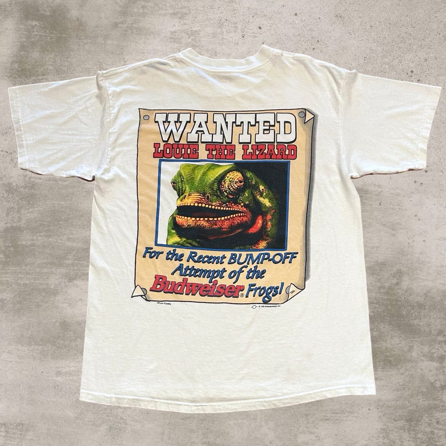 Budweiser Wanted Louie The Lizard T-Shirt