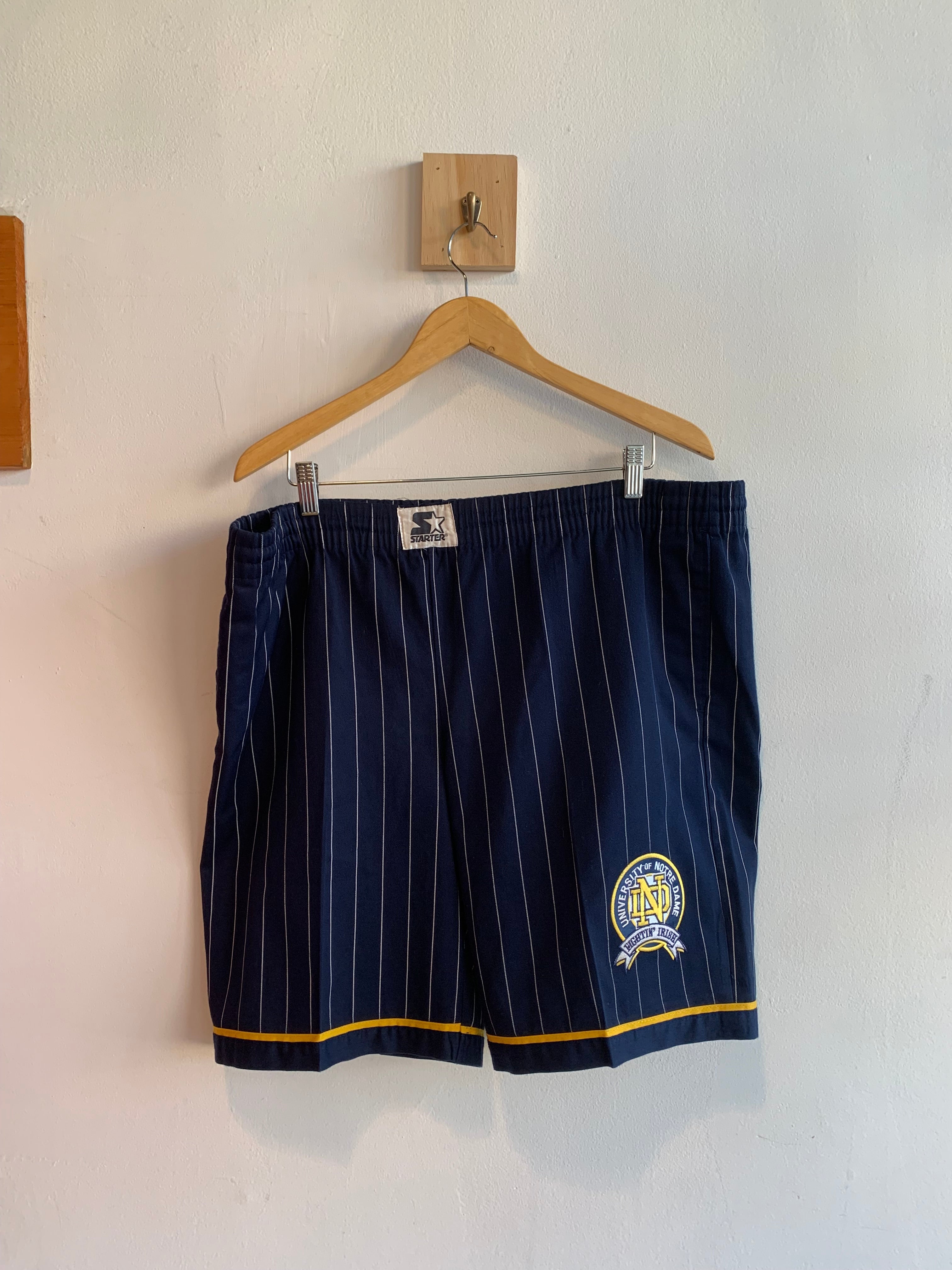 Vintage Starter University of Notre Dame Basketball Shorts