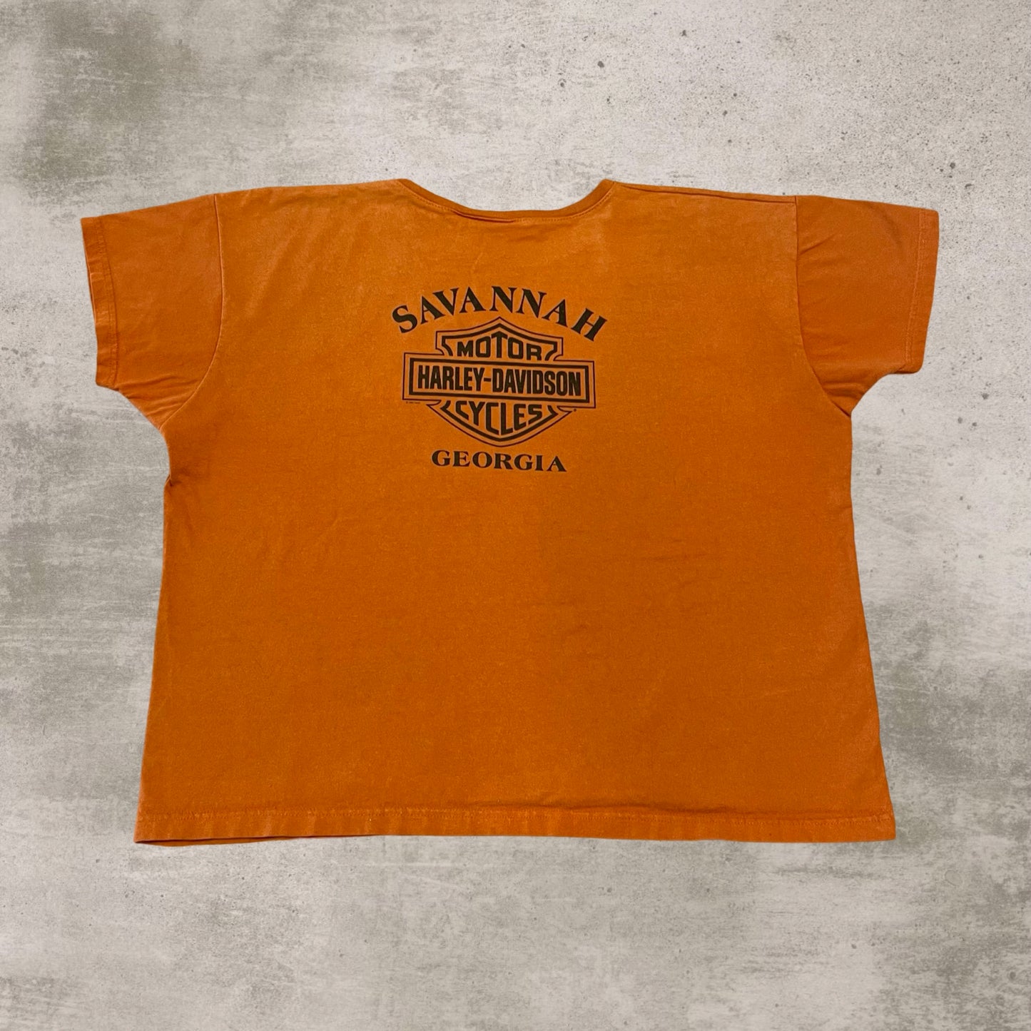 Vintage Harley Davidson Savannah Georgia Cropped Tee