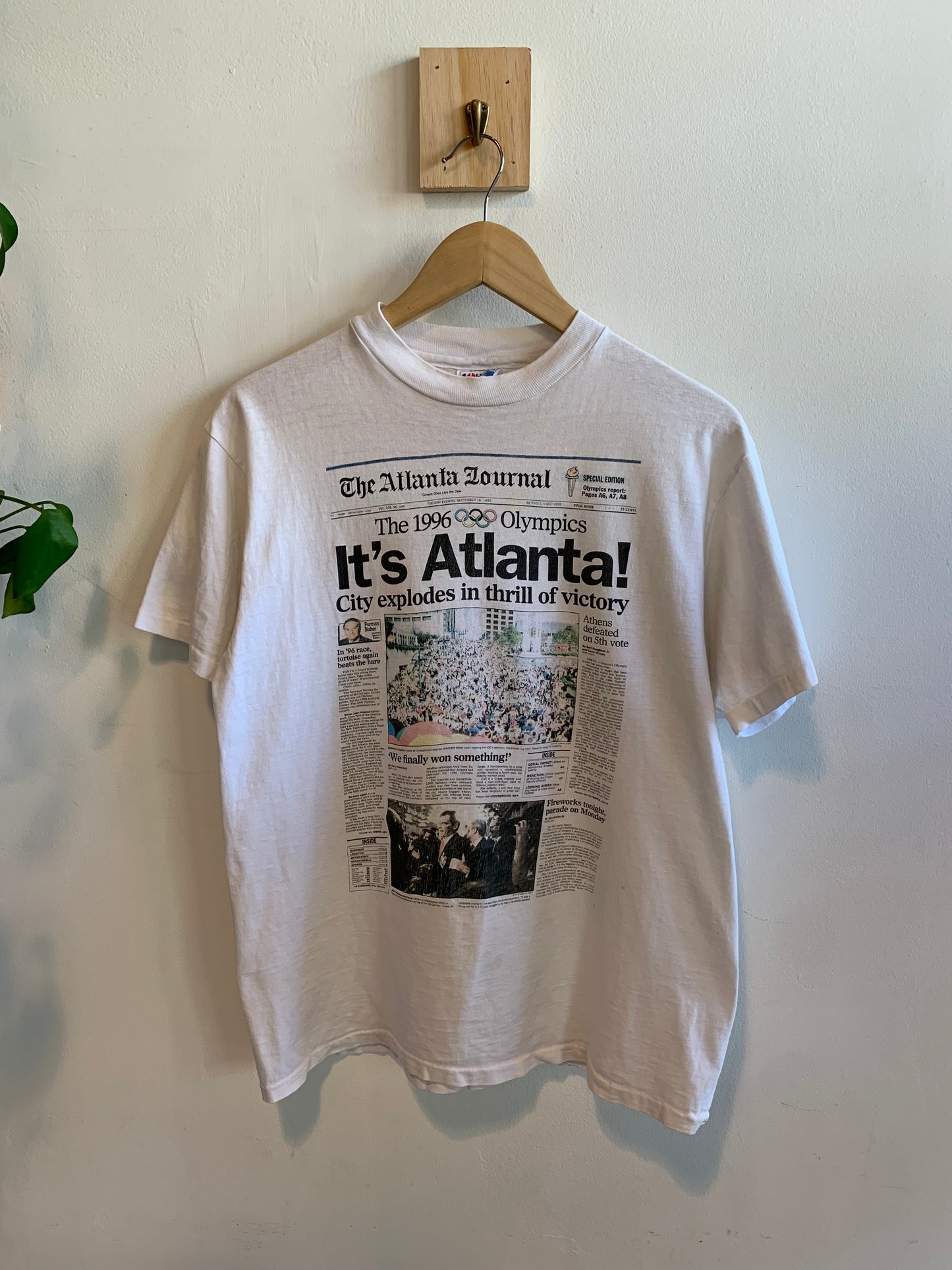 Vintage Atlanta ‘96 Newspaper Tee