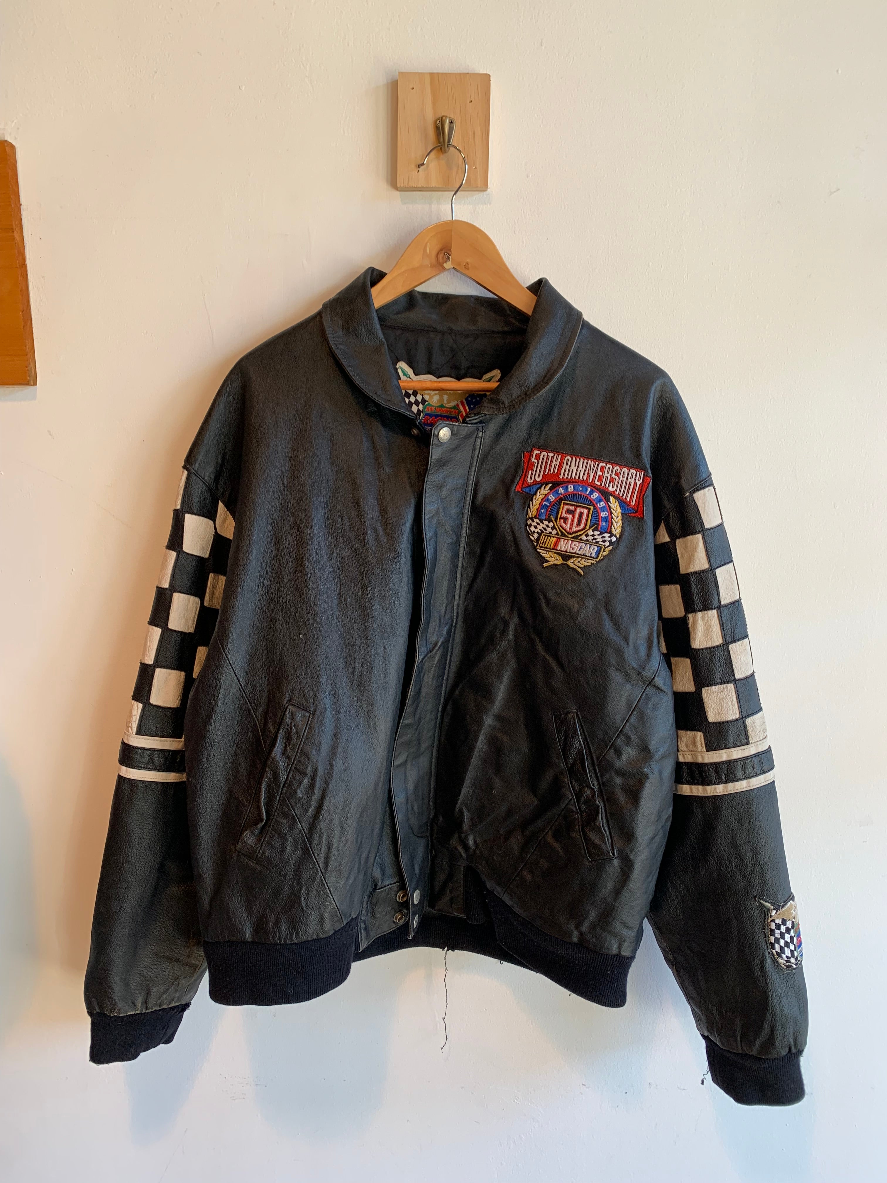 Vintage Jeff Gorden NASCAR Leather Jacket