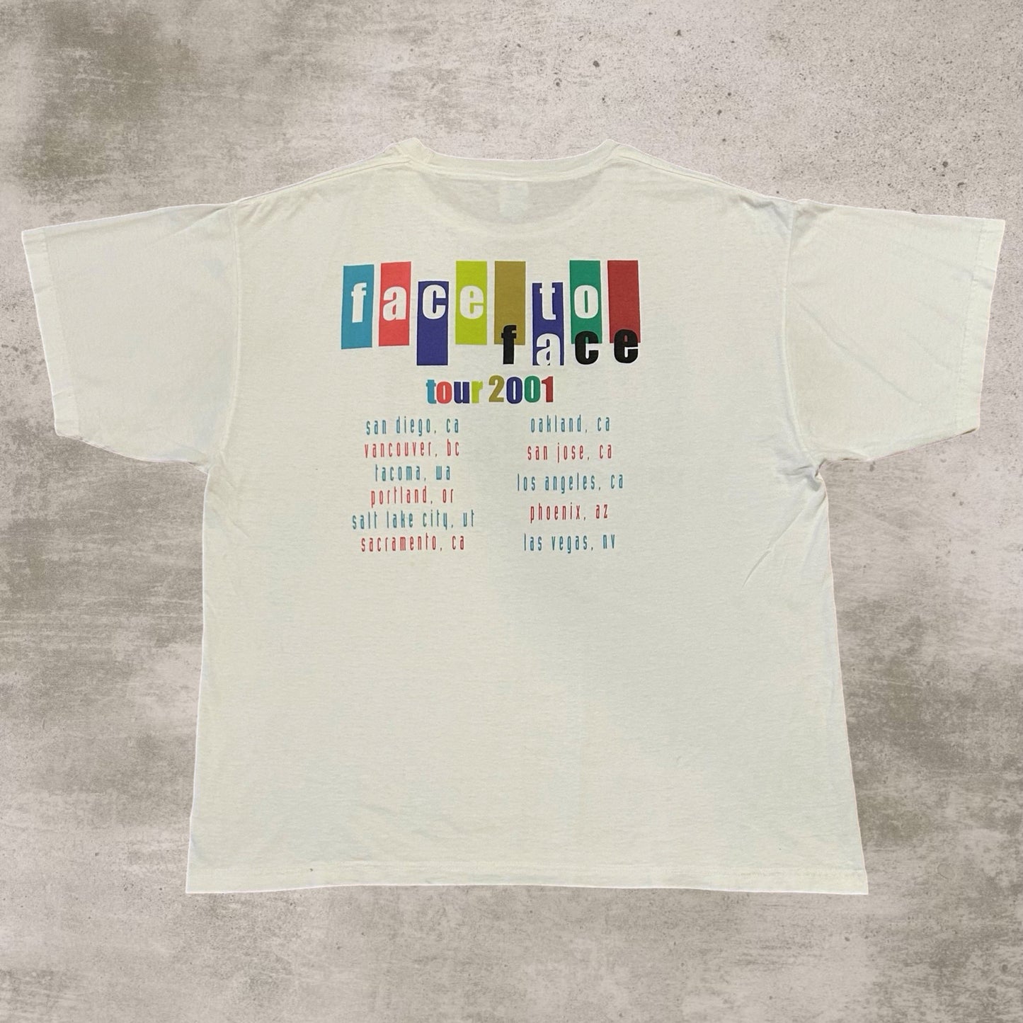 Elton,John,Billy,Joel Face To Face 2001 Tour T-Shirt