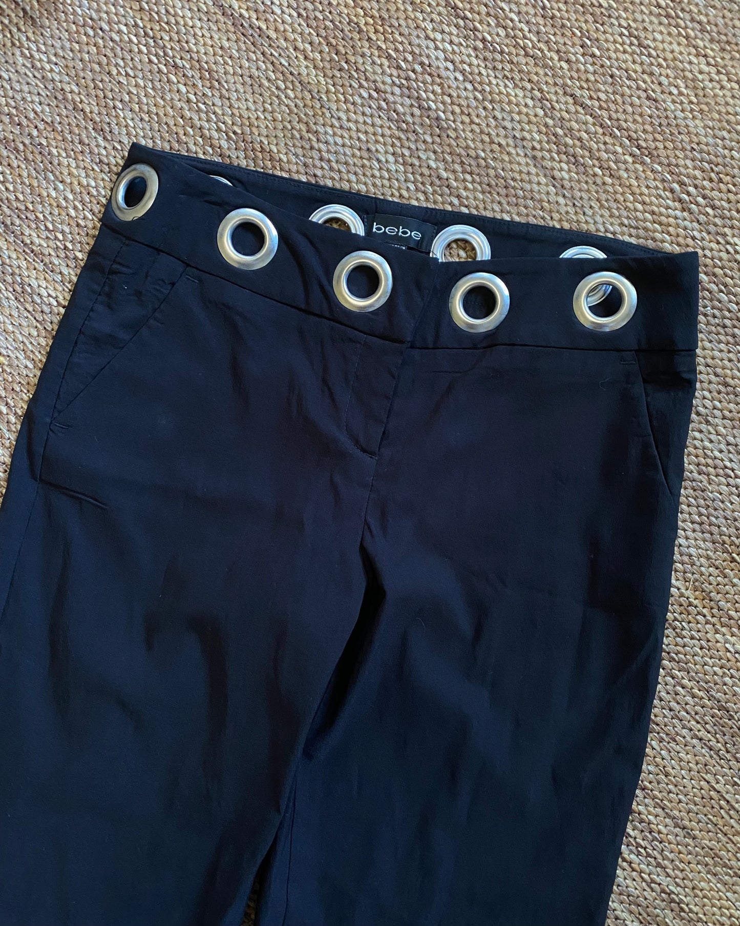 Y2K Bebe Eyelet Pants