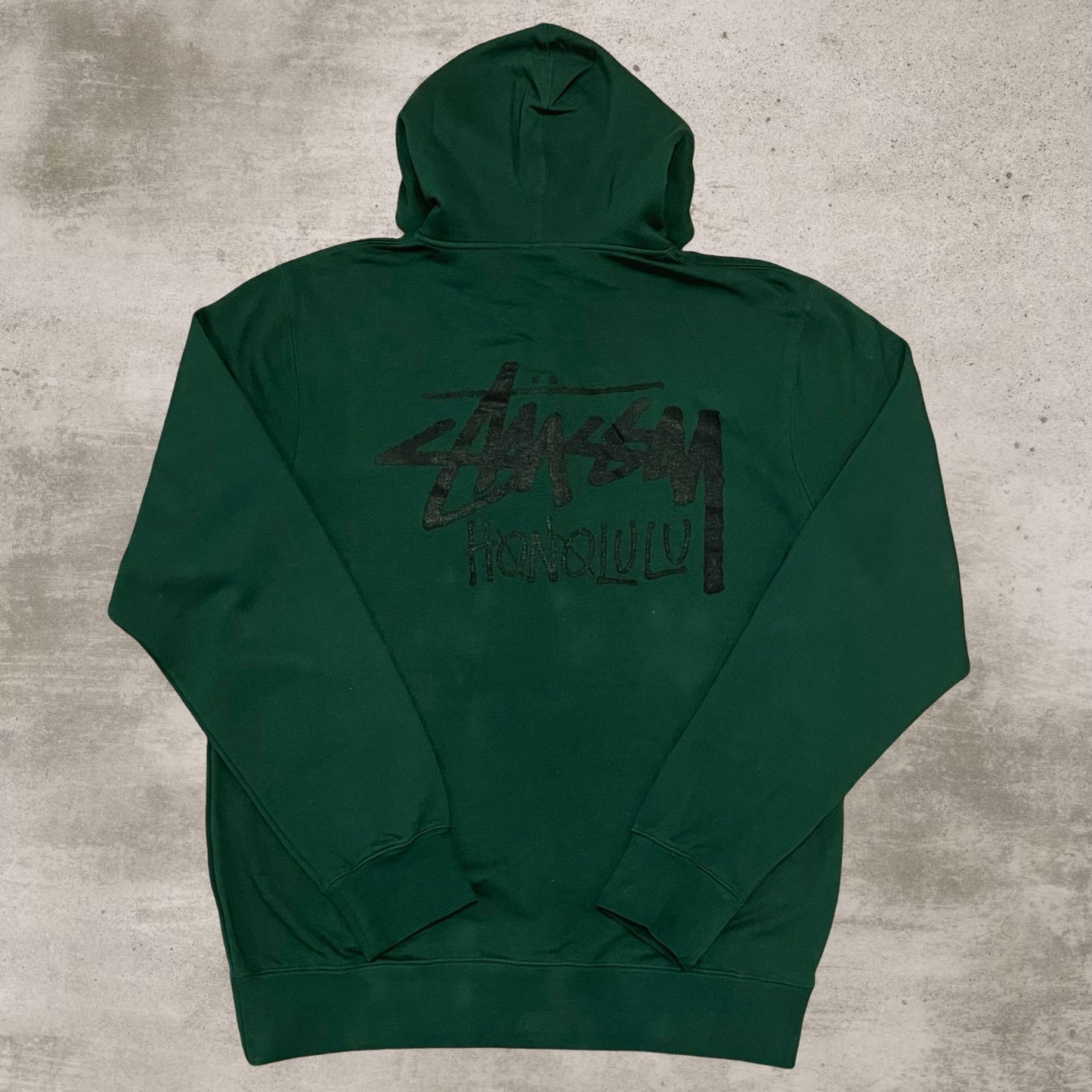 Green Stussy Honolulu Zip Up