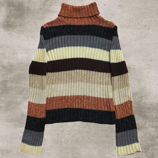 Vintage Striped Turtleneck