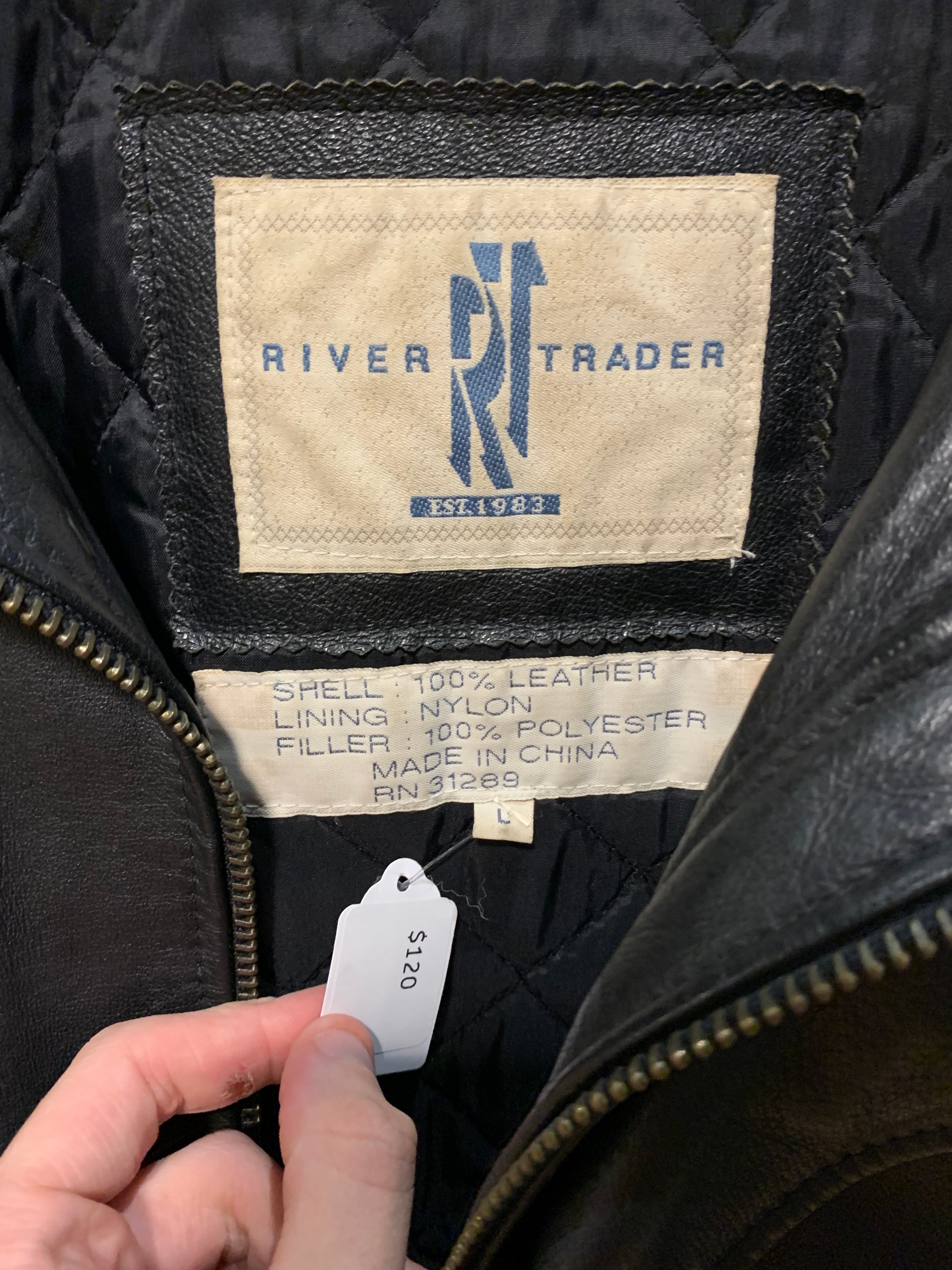 Vintage River Trader Leather Jacket