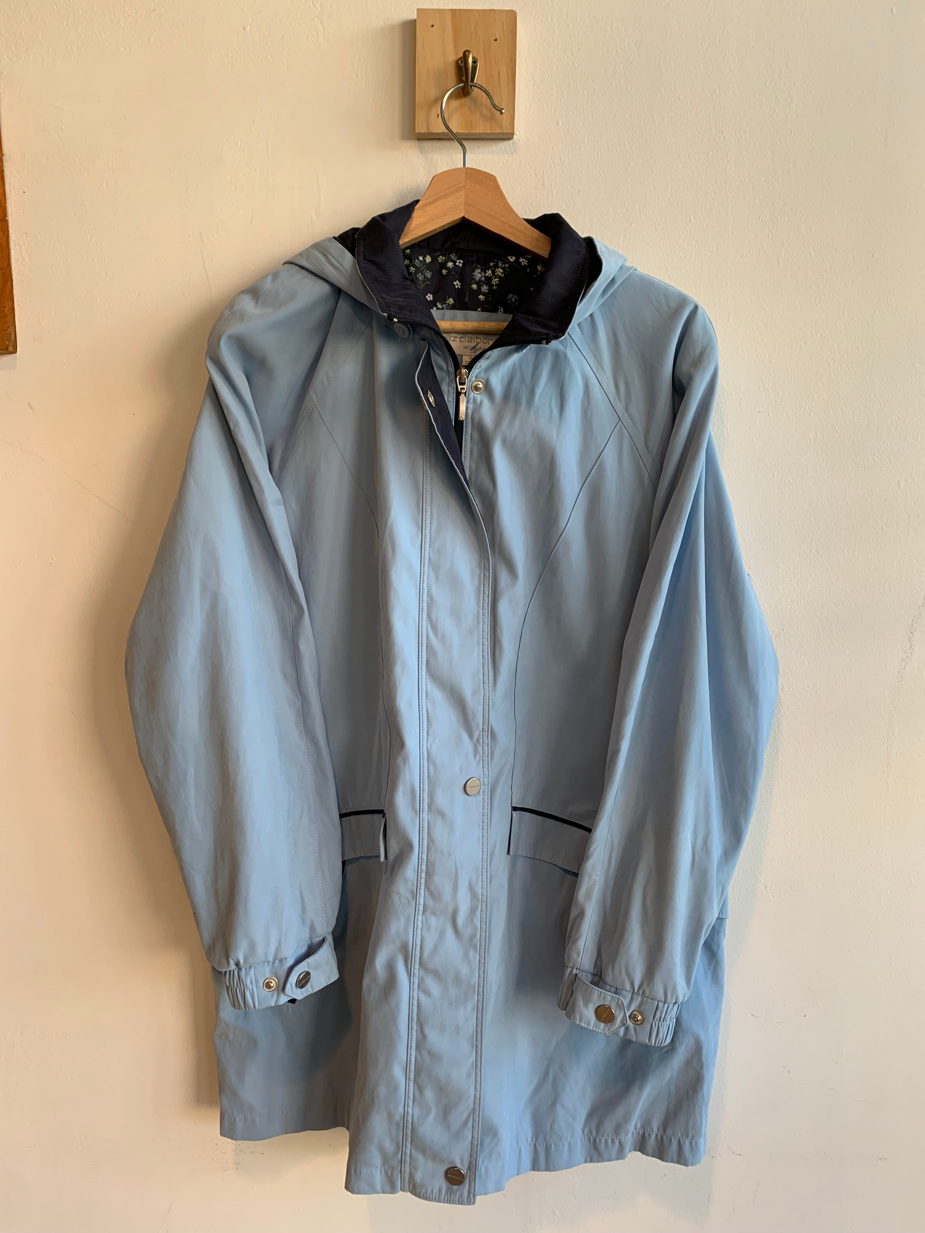 Liz Claiborne Hooded Raincoat Jacket