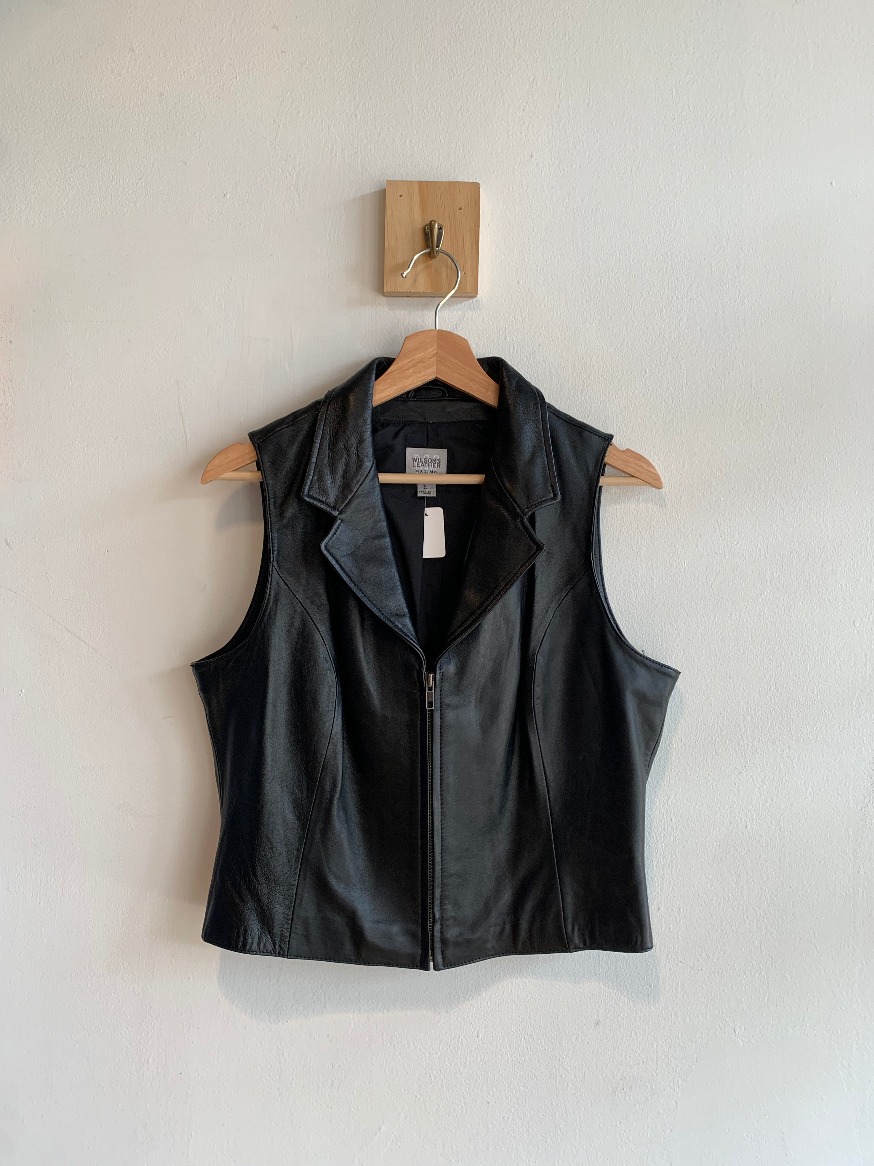 Womans Vintage Wilsons Leather Vest