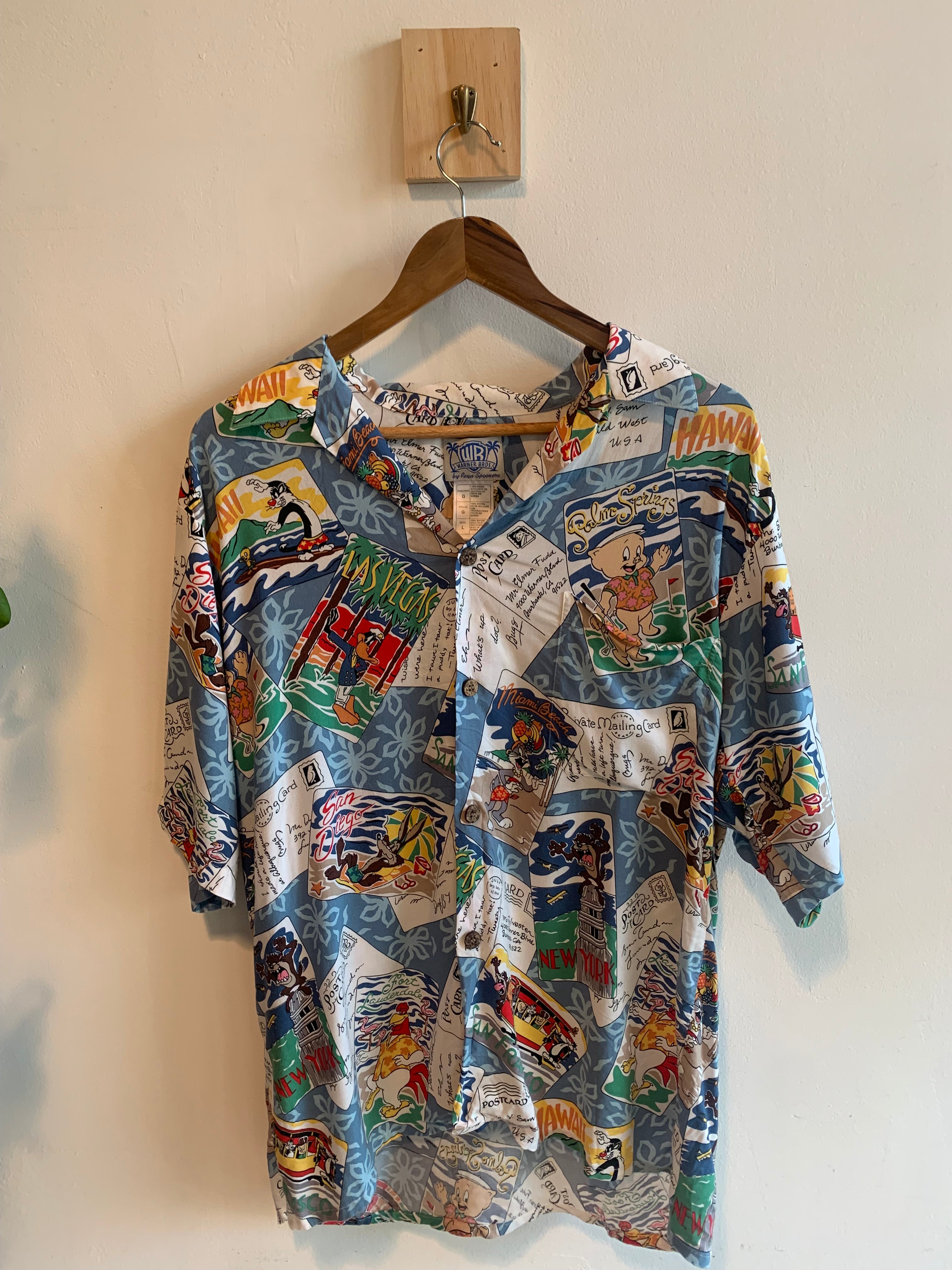 90s Warner Brothers Looney Tunes Button Up