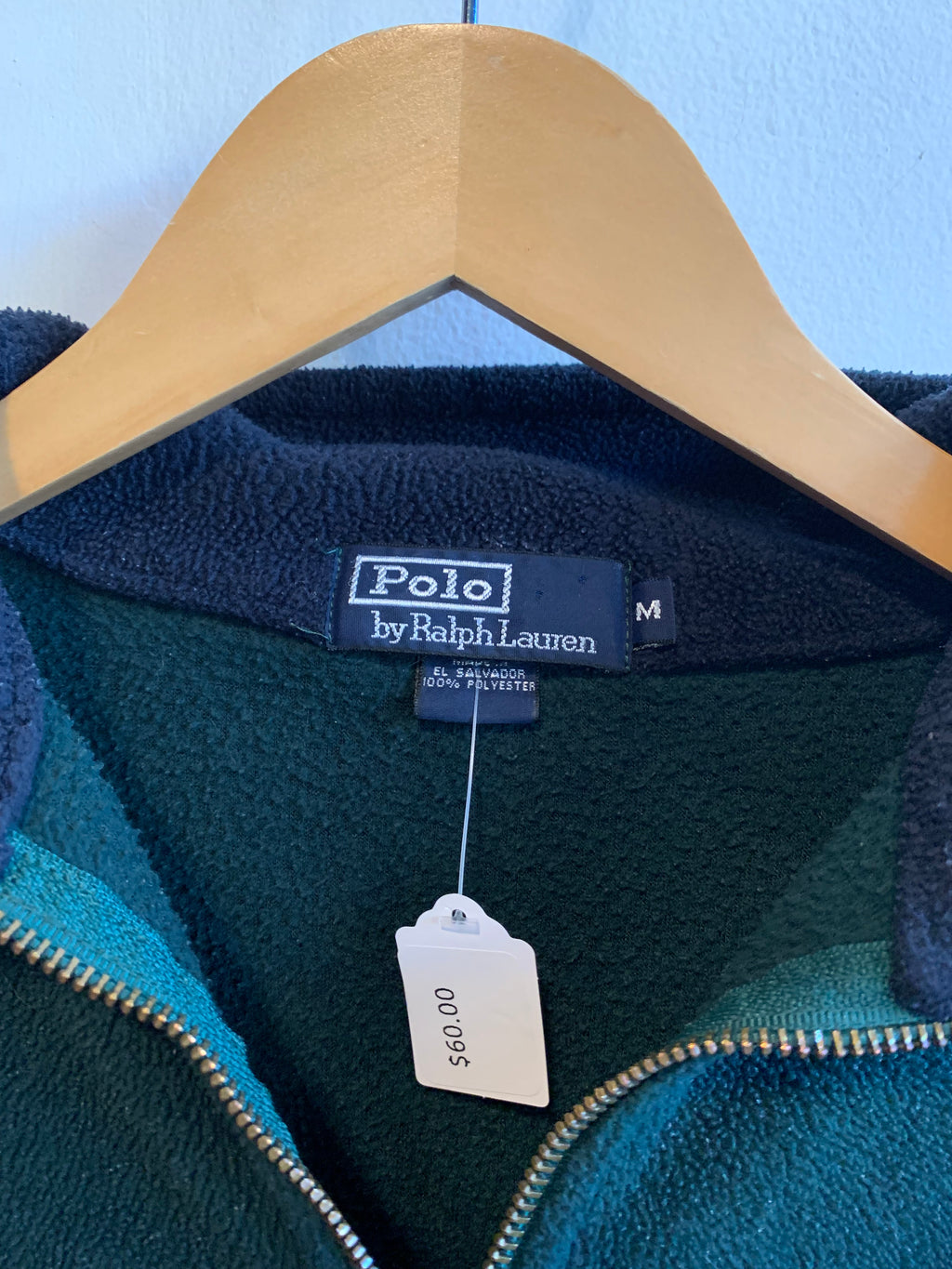 Vintage Polo Quarter Zip Fleece