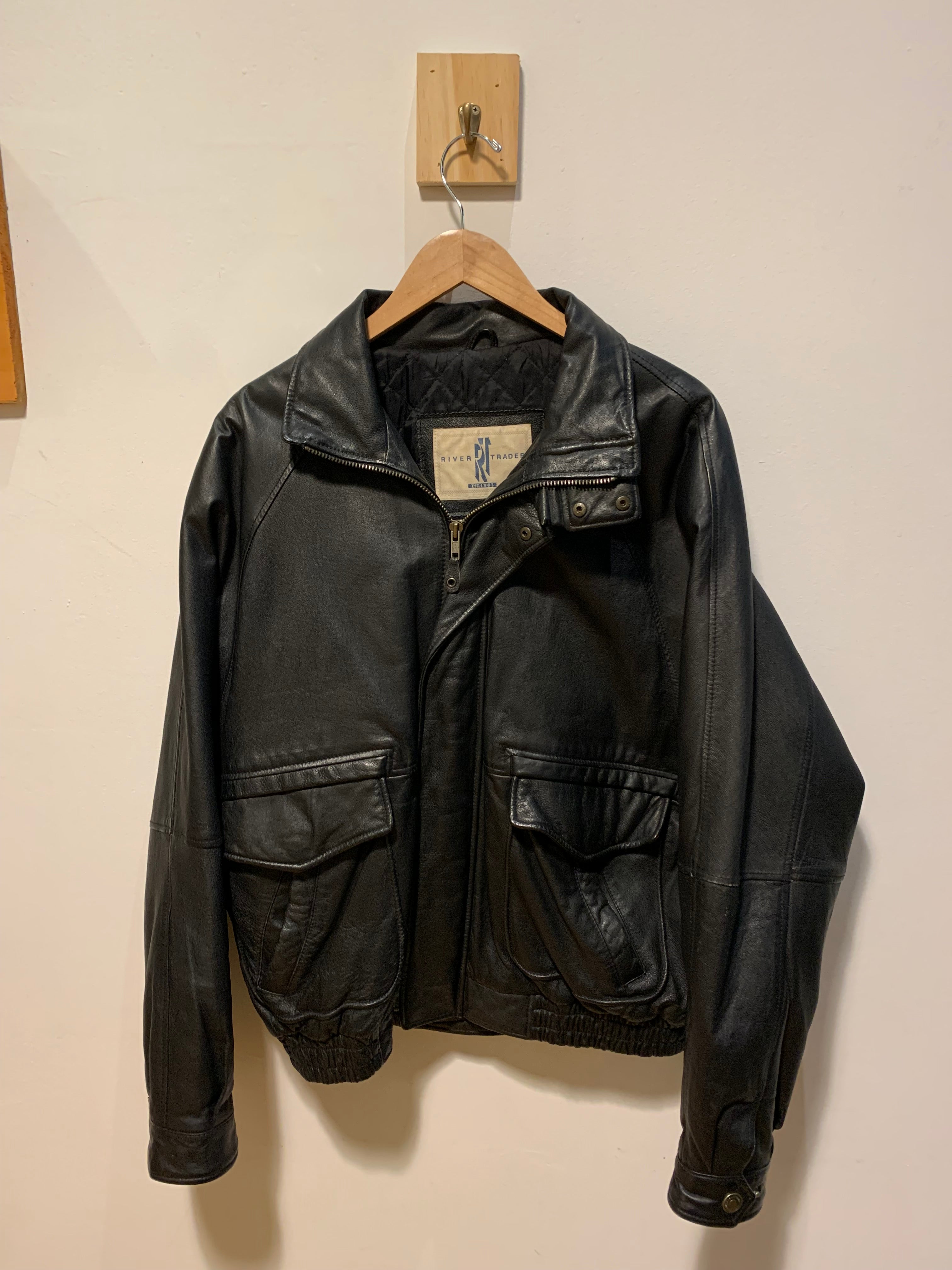 Vintage River Trader Leather Jacket