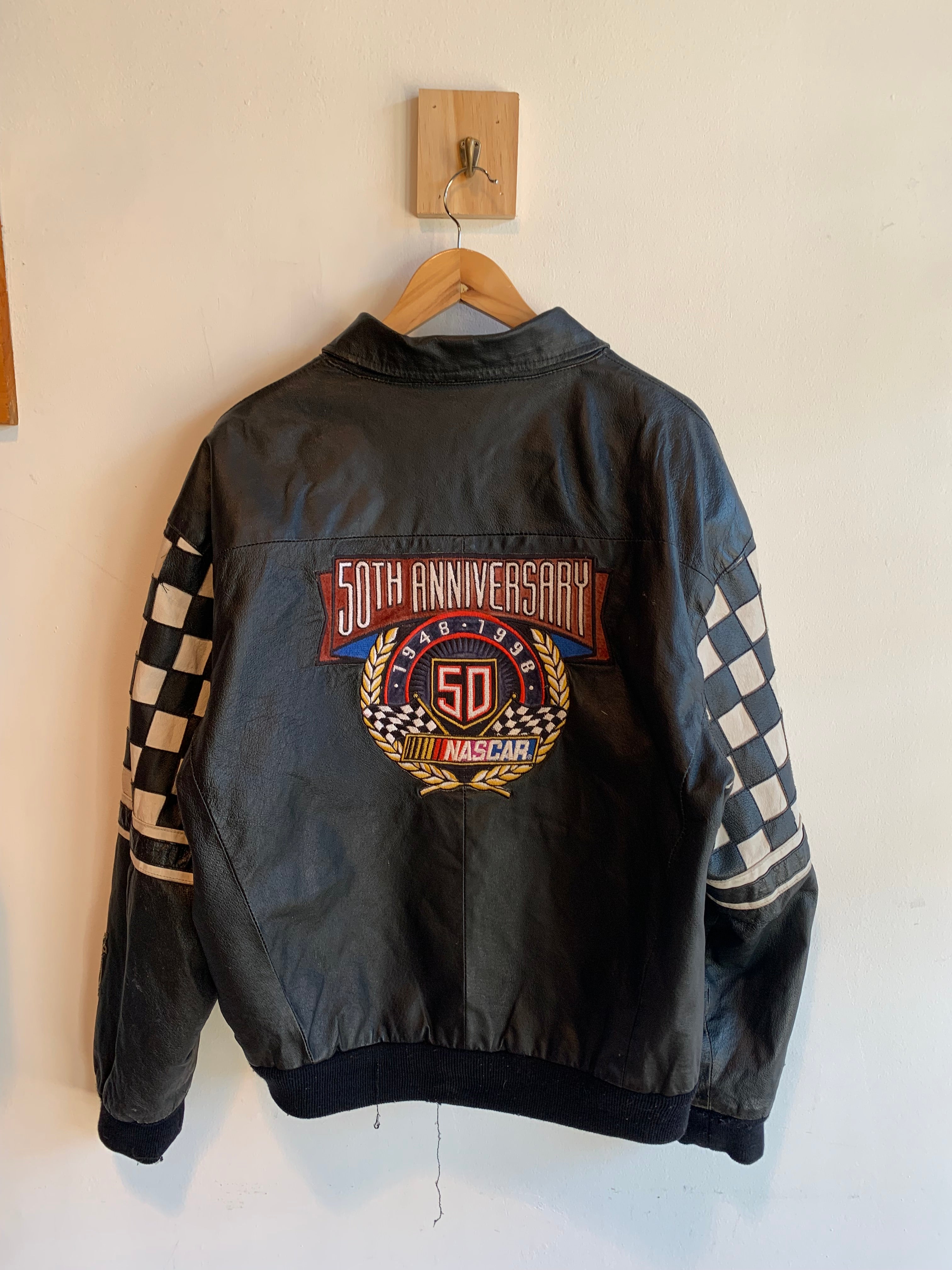 Vintage Jeff Gorden NASCAR Leather Jacket