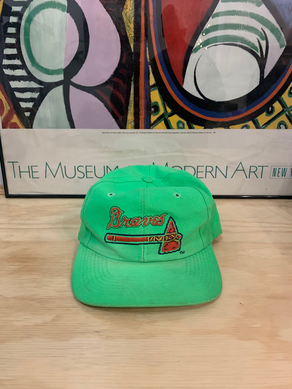 Vintage Braves Green Snapback