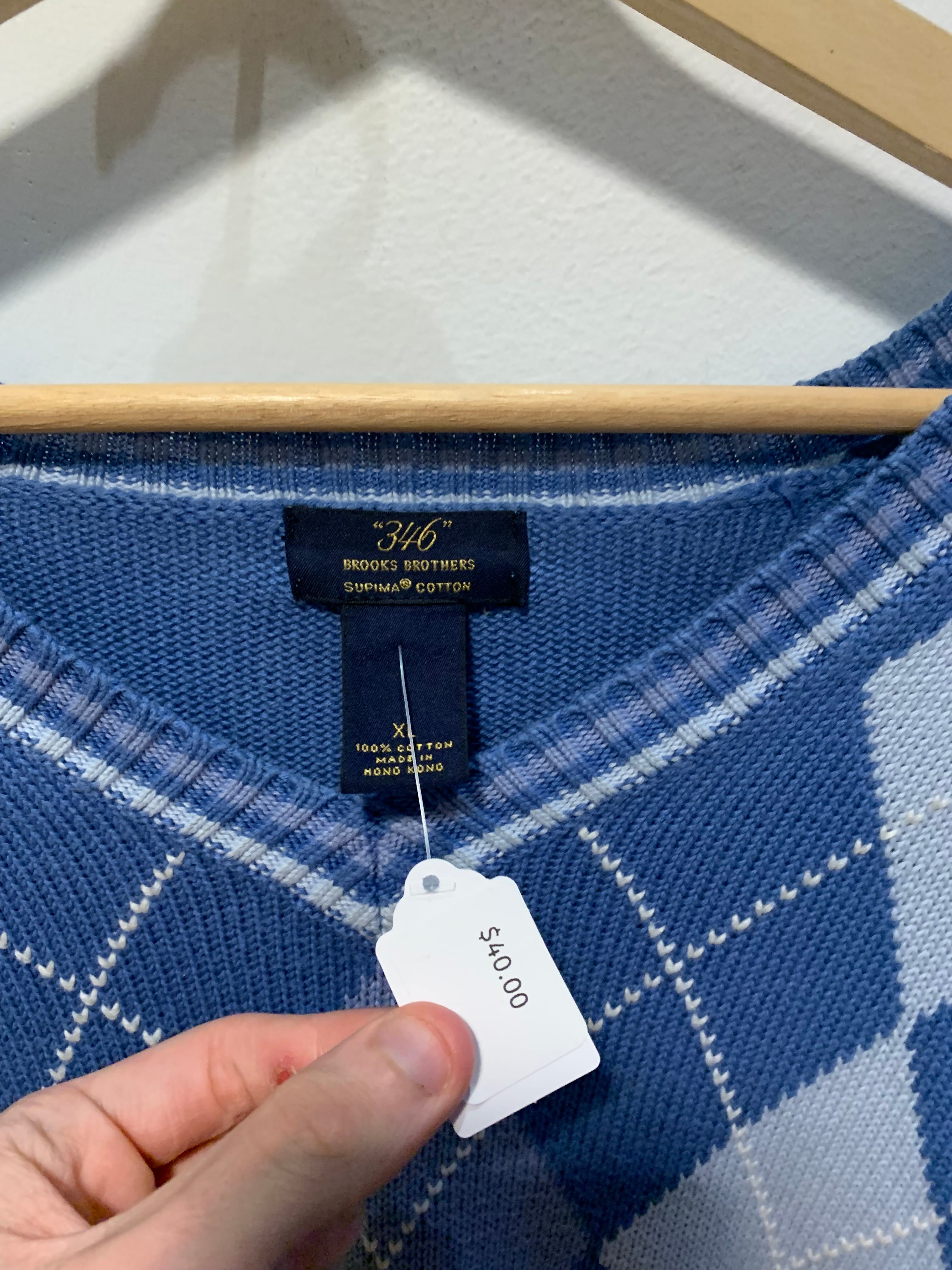 “346” Checkered Sweater