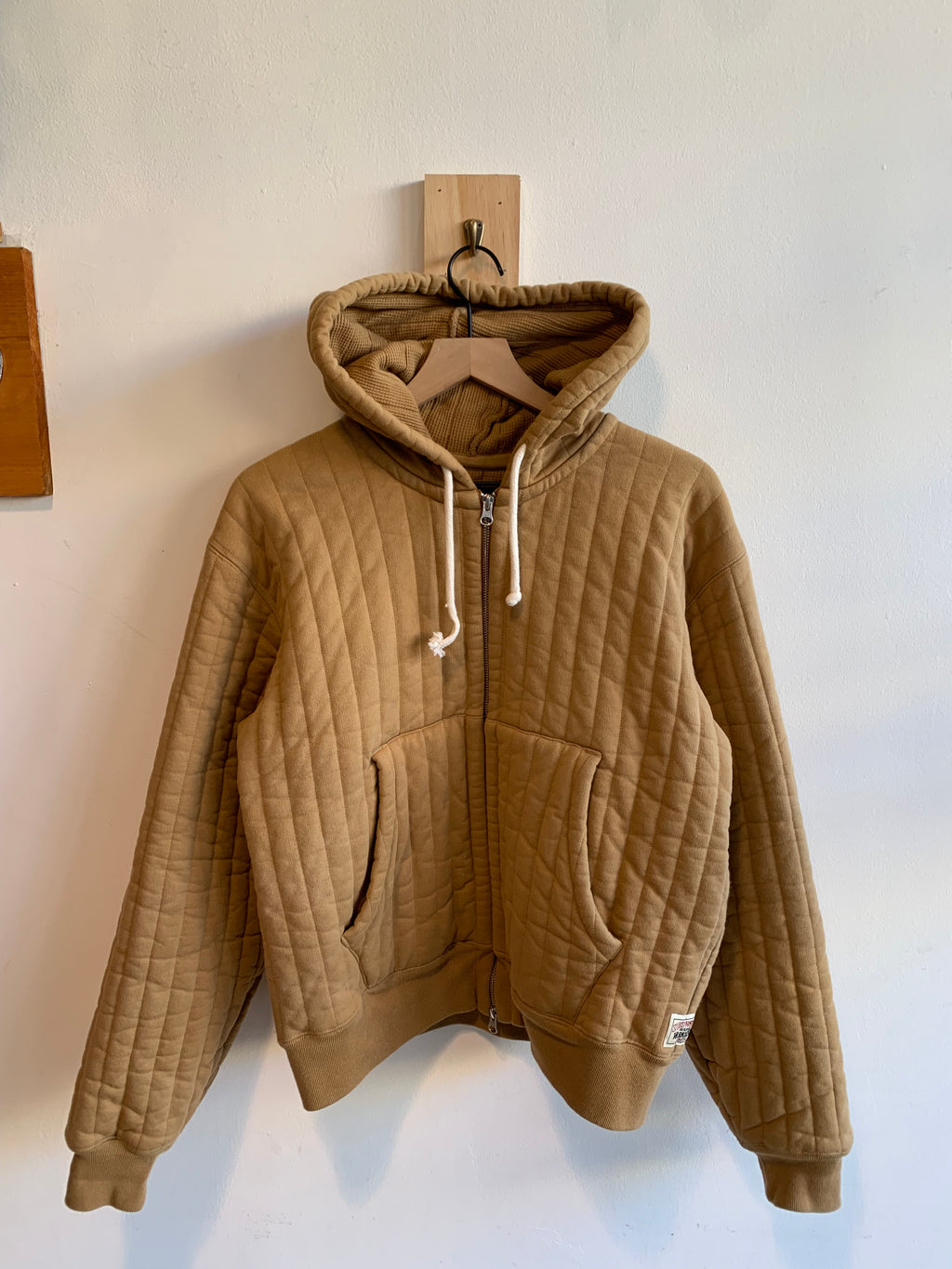Stussy Workwear Quilted Zip Up Hoodie