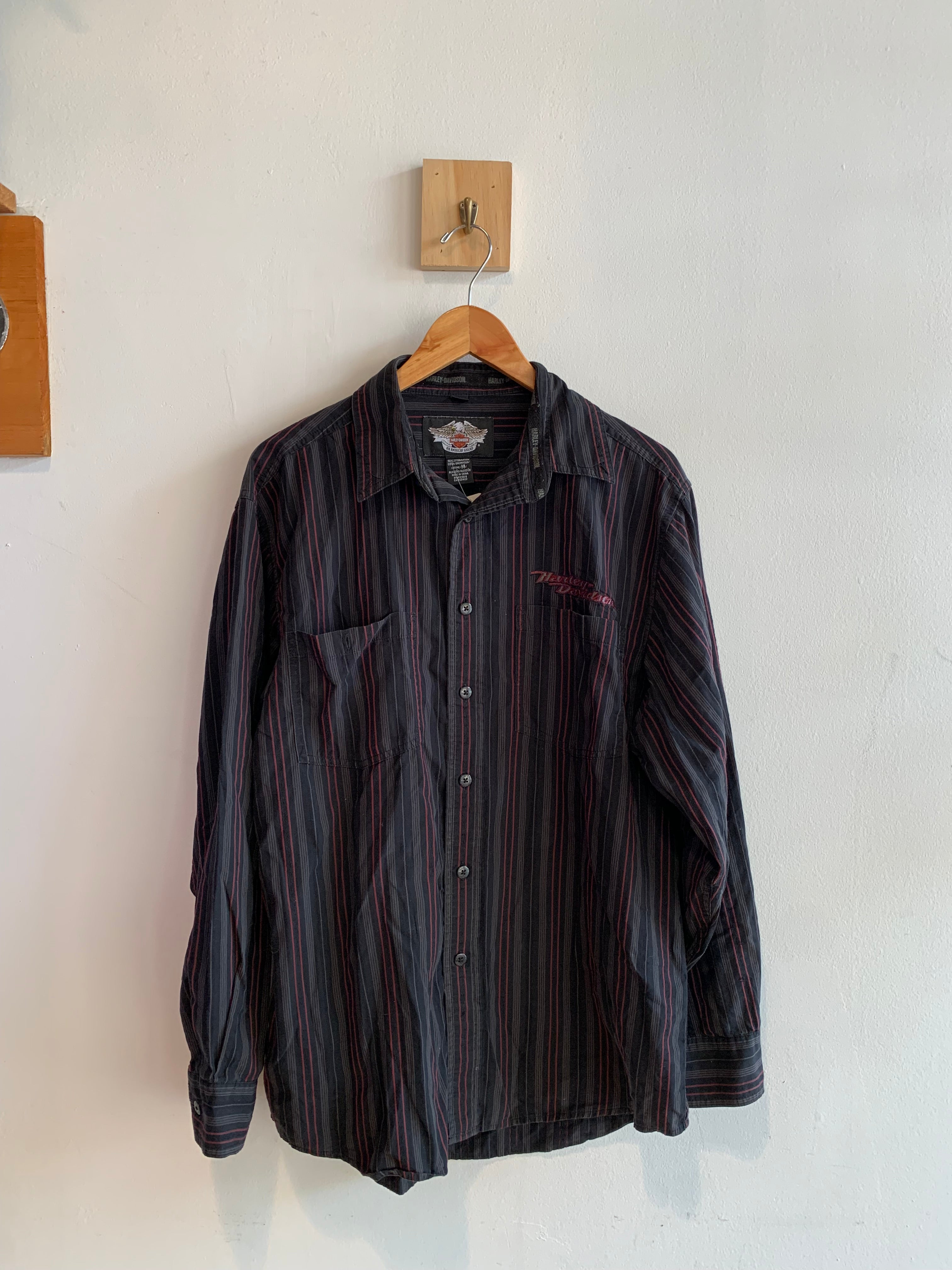 Harley Davidson Long Sleeve Button Down Shirt