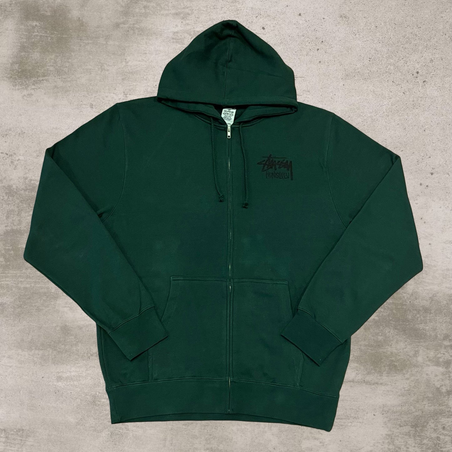 Green Stussy Honolulu Zip Up