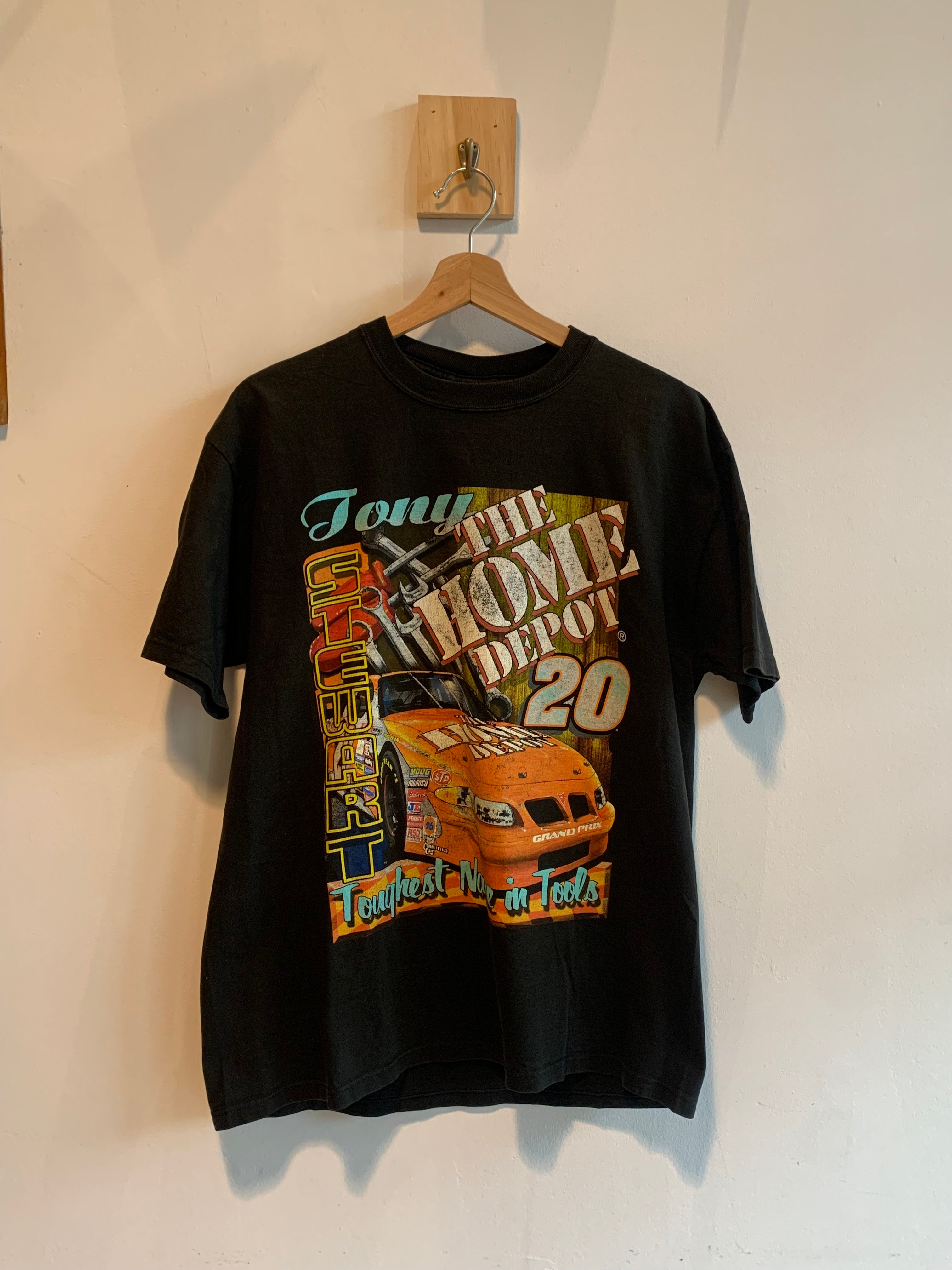Vintage Tony Stewart The Home Depot #20 NASCAR Racing T-Shirt