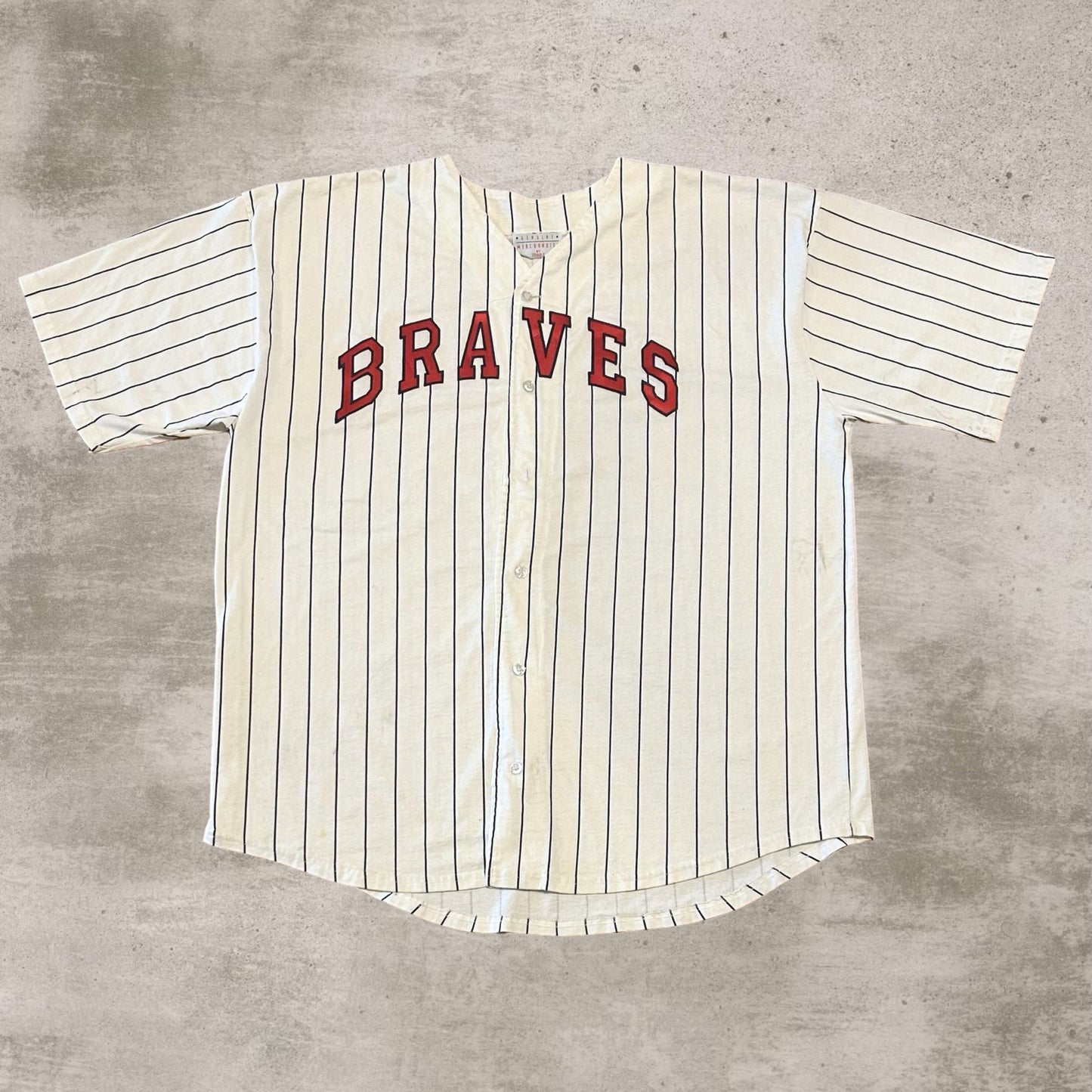 Vintage Striped Braves Jersey