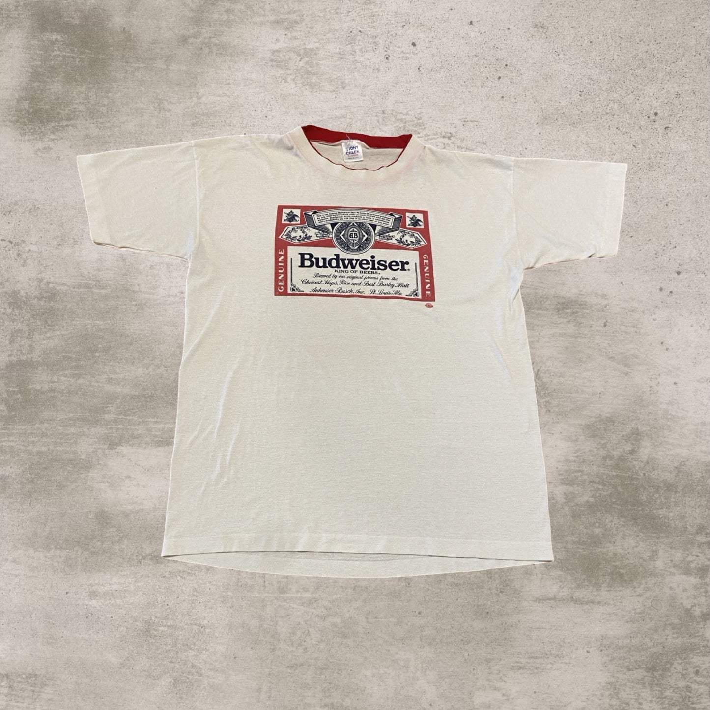 Vintage Budweiser Double Collar Tee