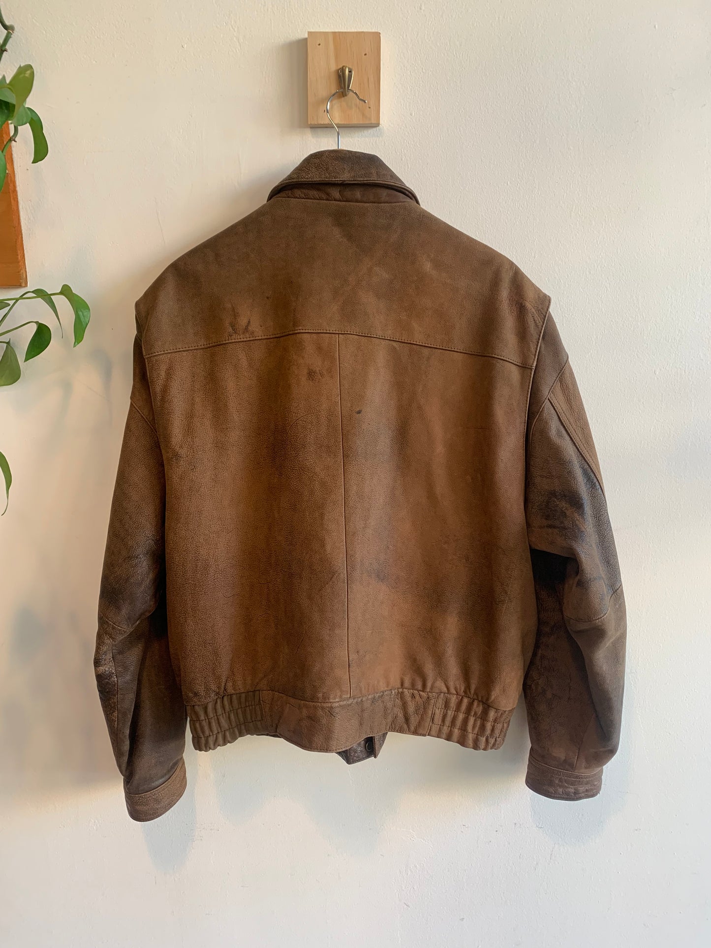 Vintage Leather Flight Jacket
