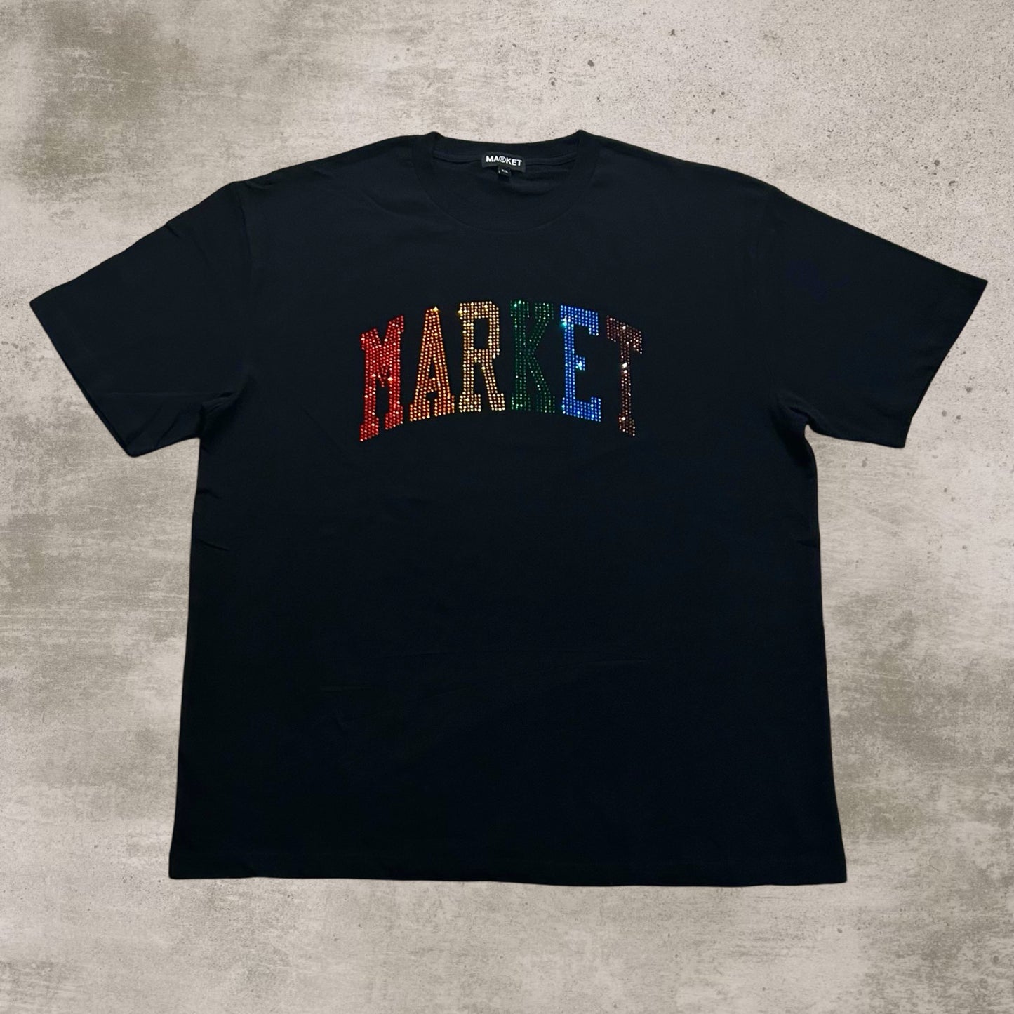 Market Rainbow Rhinestone Tee