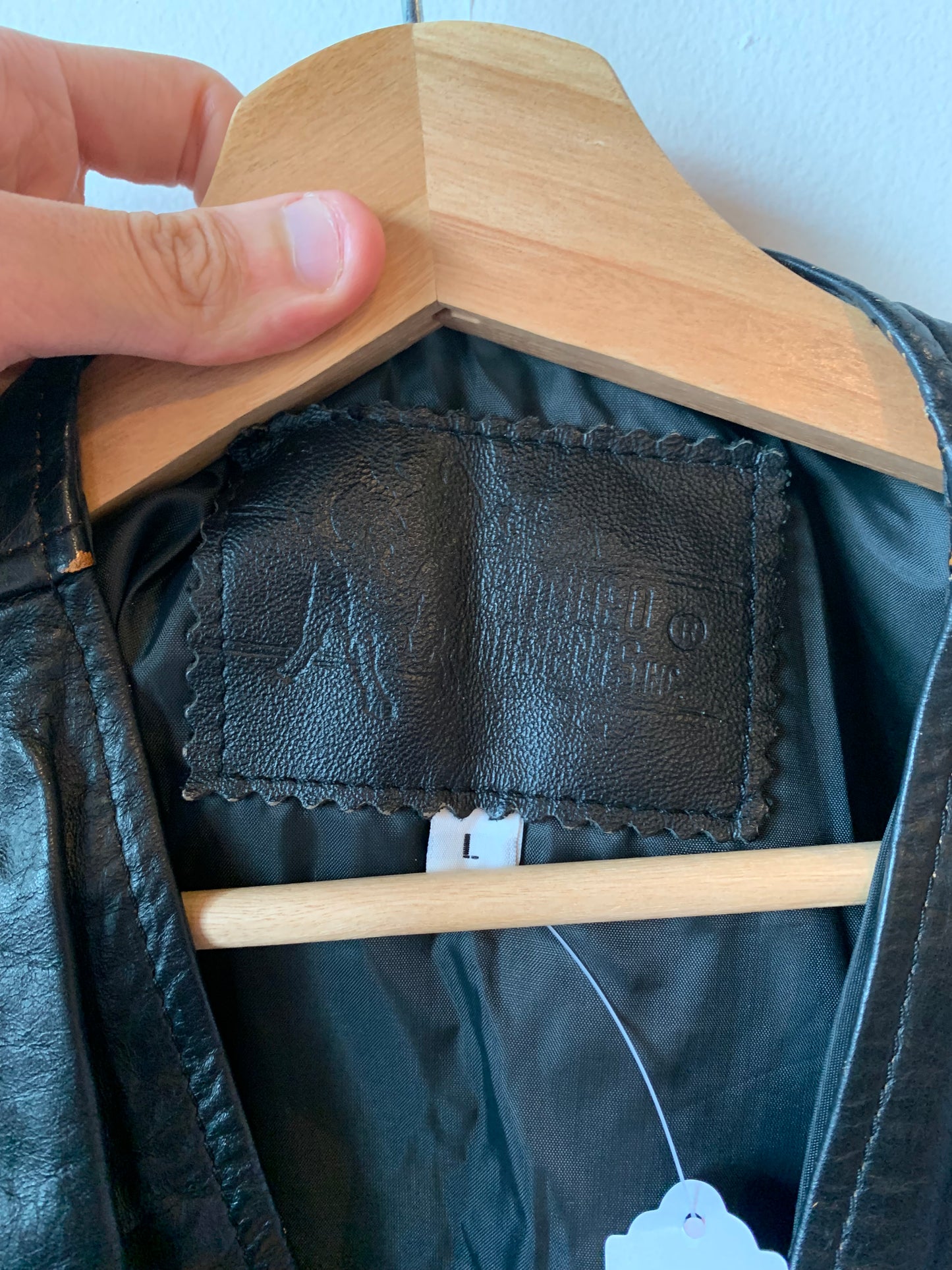 Vintage Black Leather Vest
