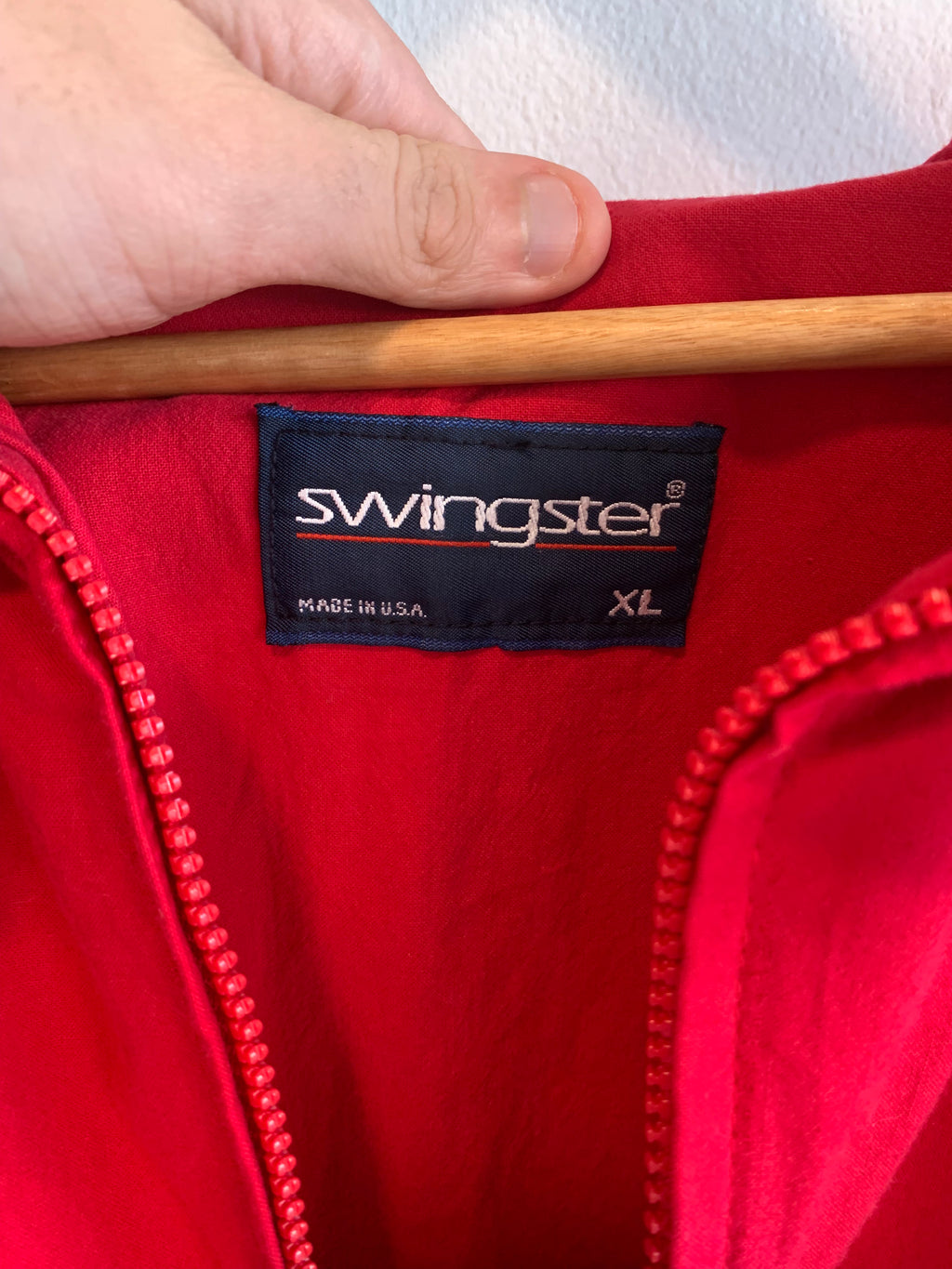 Vintage Cropped Red Swingster Jacket