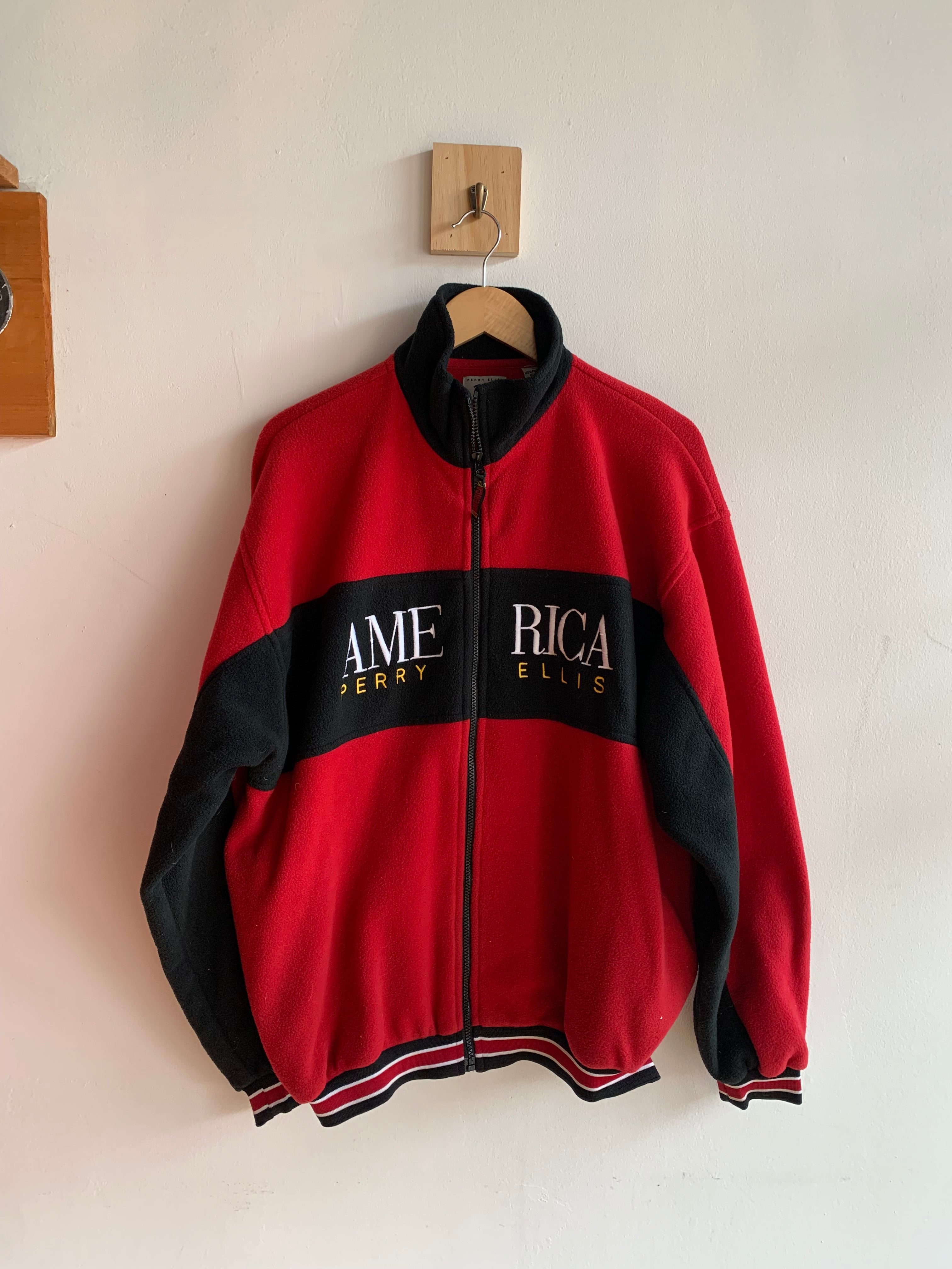 1990s “America” from Perry Ellis Fleece Jacket