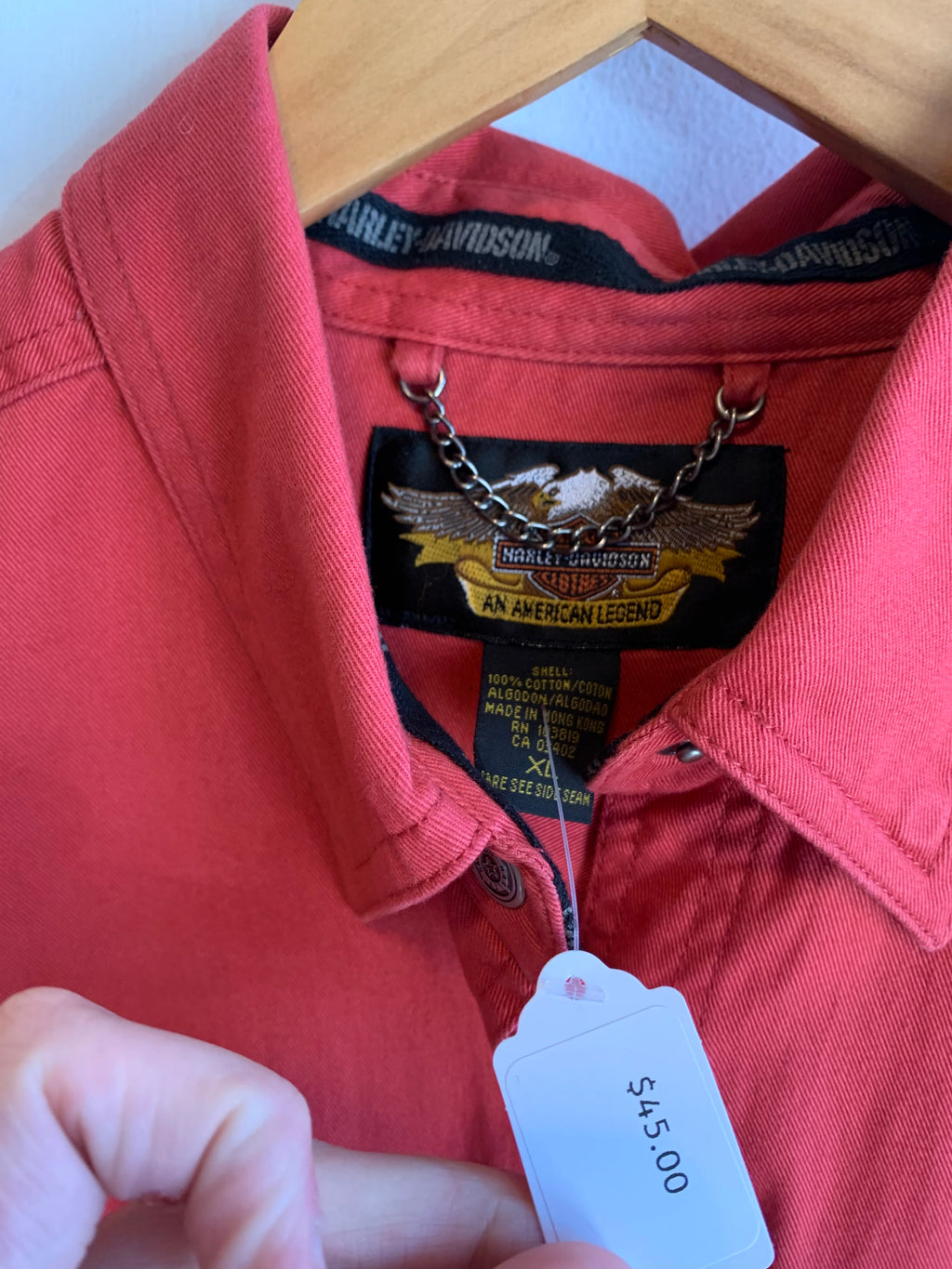 Harley Davidson Embroidery Button Up