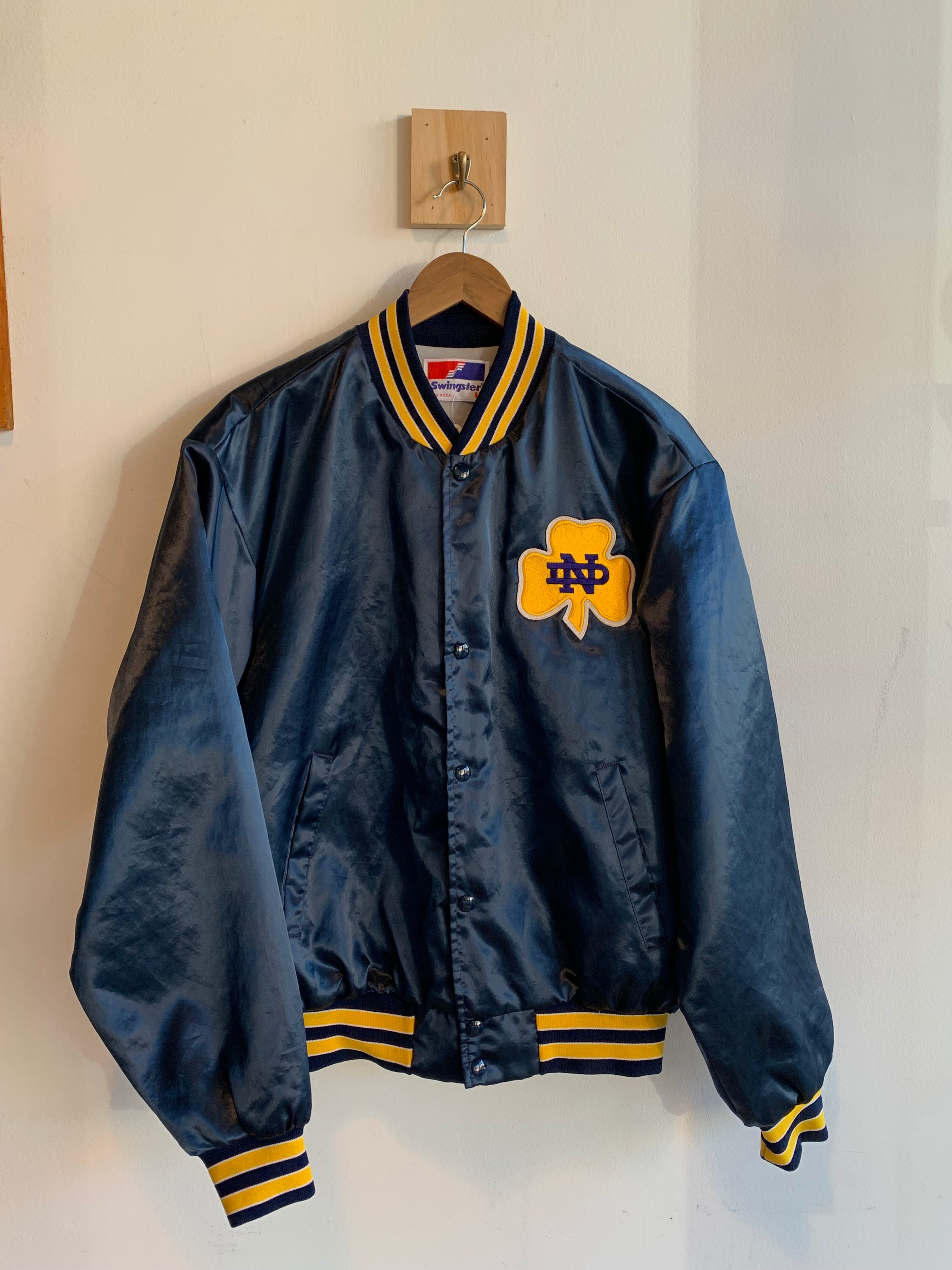 Vintage Notre Dame Bomber Jacket