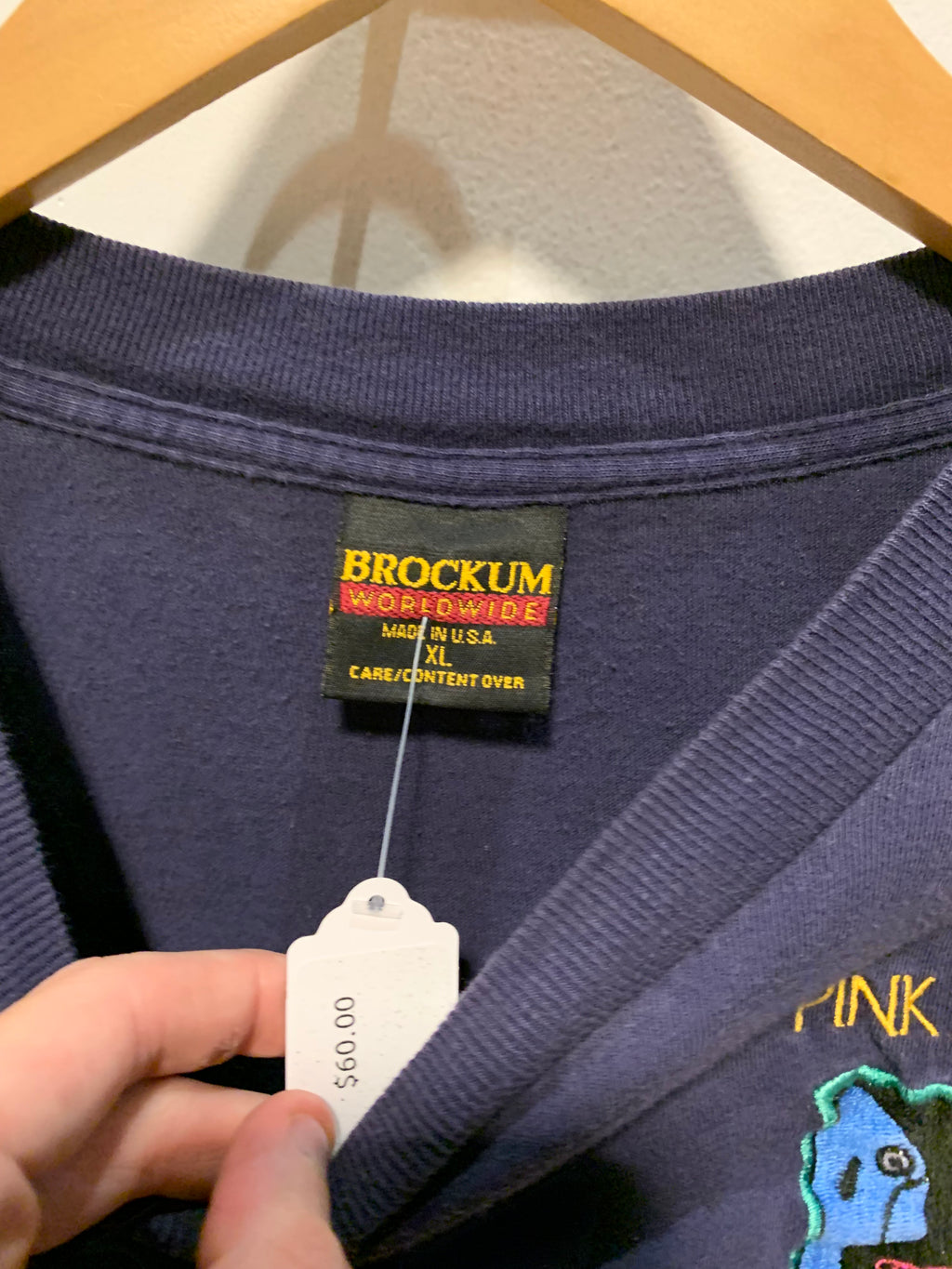 Vintage Pink Floyd Embroidered Tee