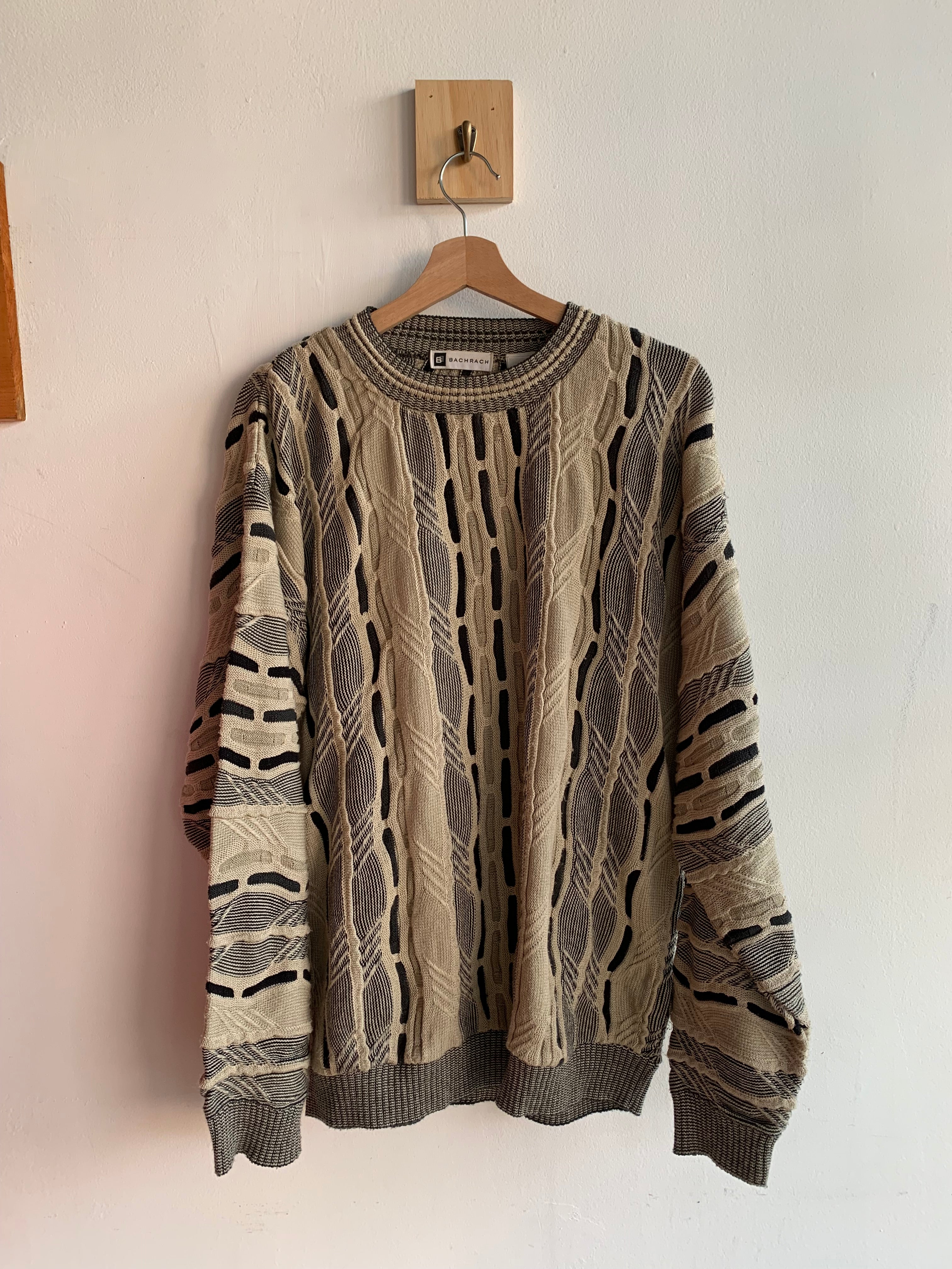 Vintage Bachrach 3D Knit Sweater